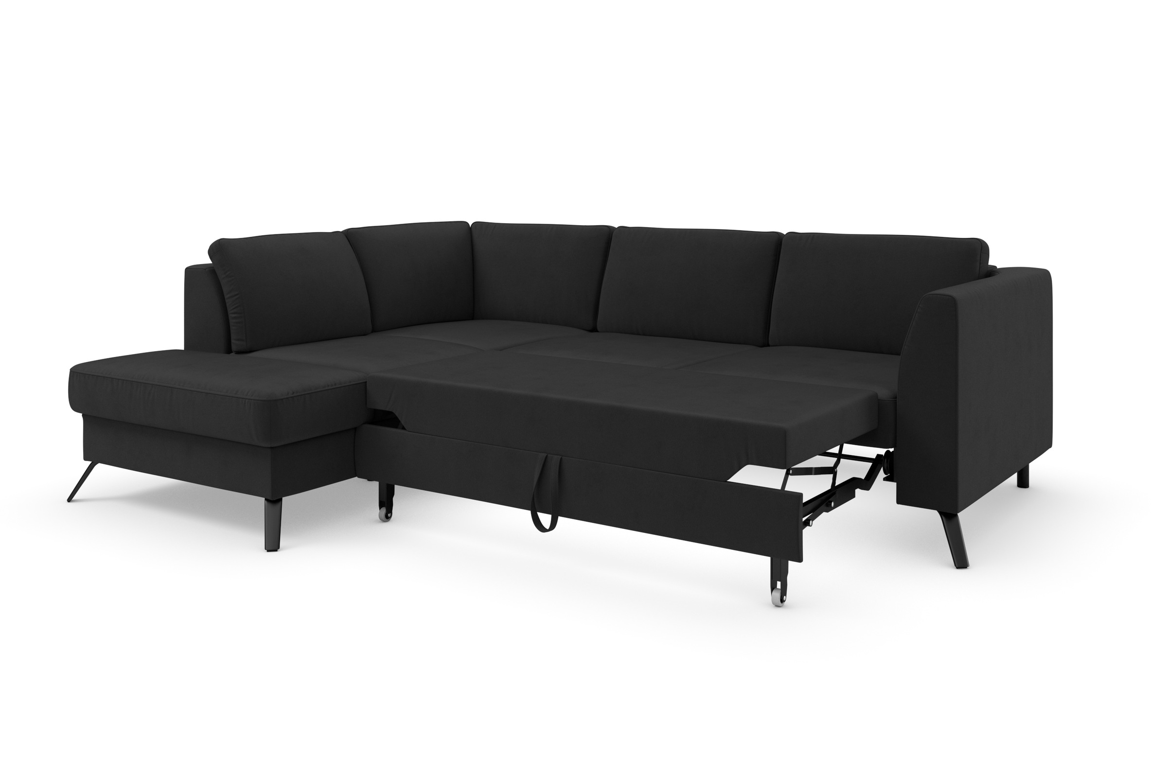 sit&more Ecksofa »Olsen L-Form«, inklusive Sitztiefenverstellung, wahlweise mit Bettfunktion, 15cm hoch