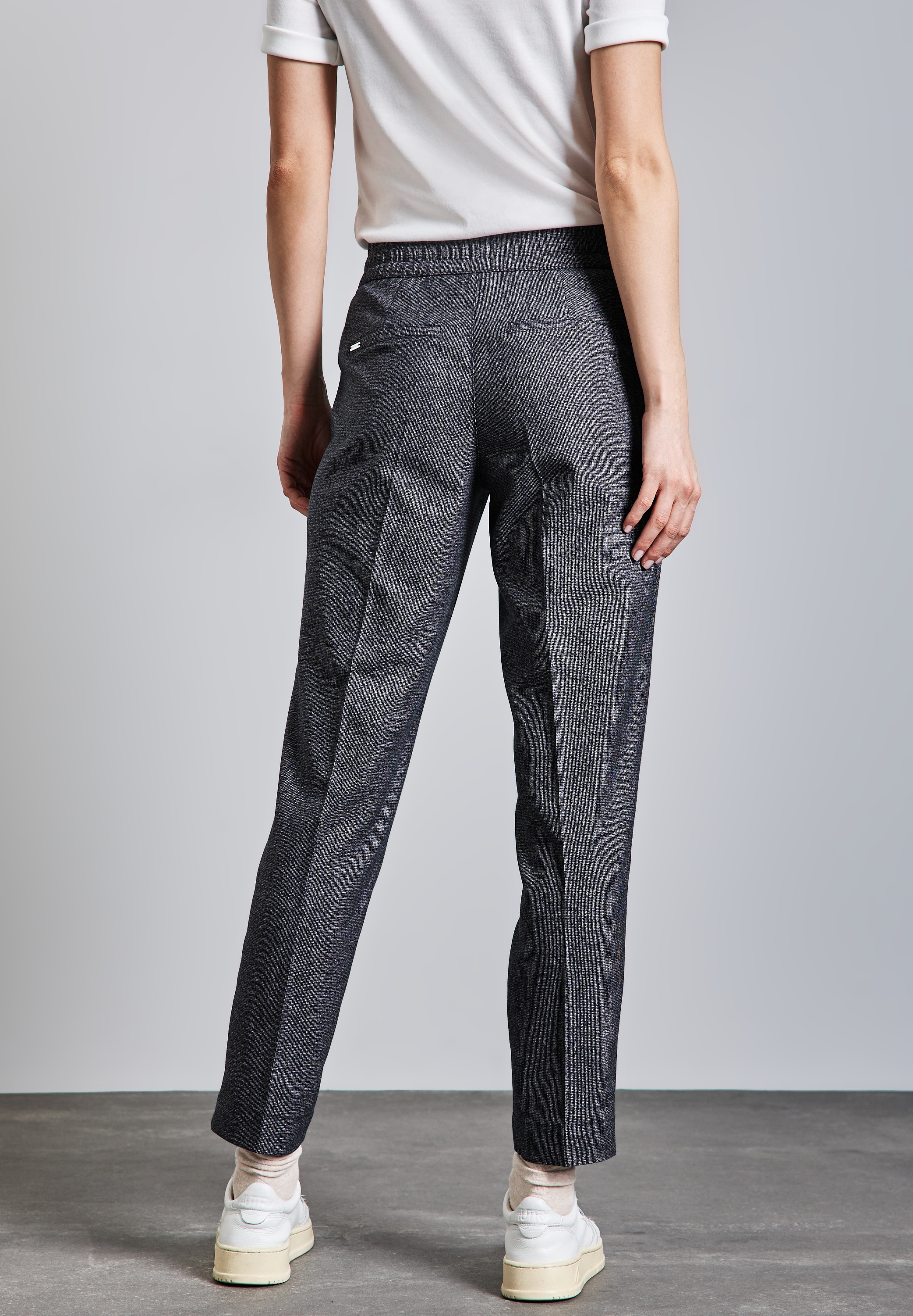 STREET ONE Stoffhose »Style Bonny«, in Melange Optik