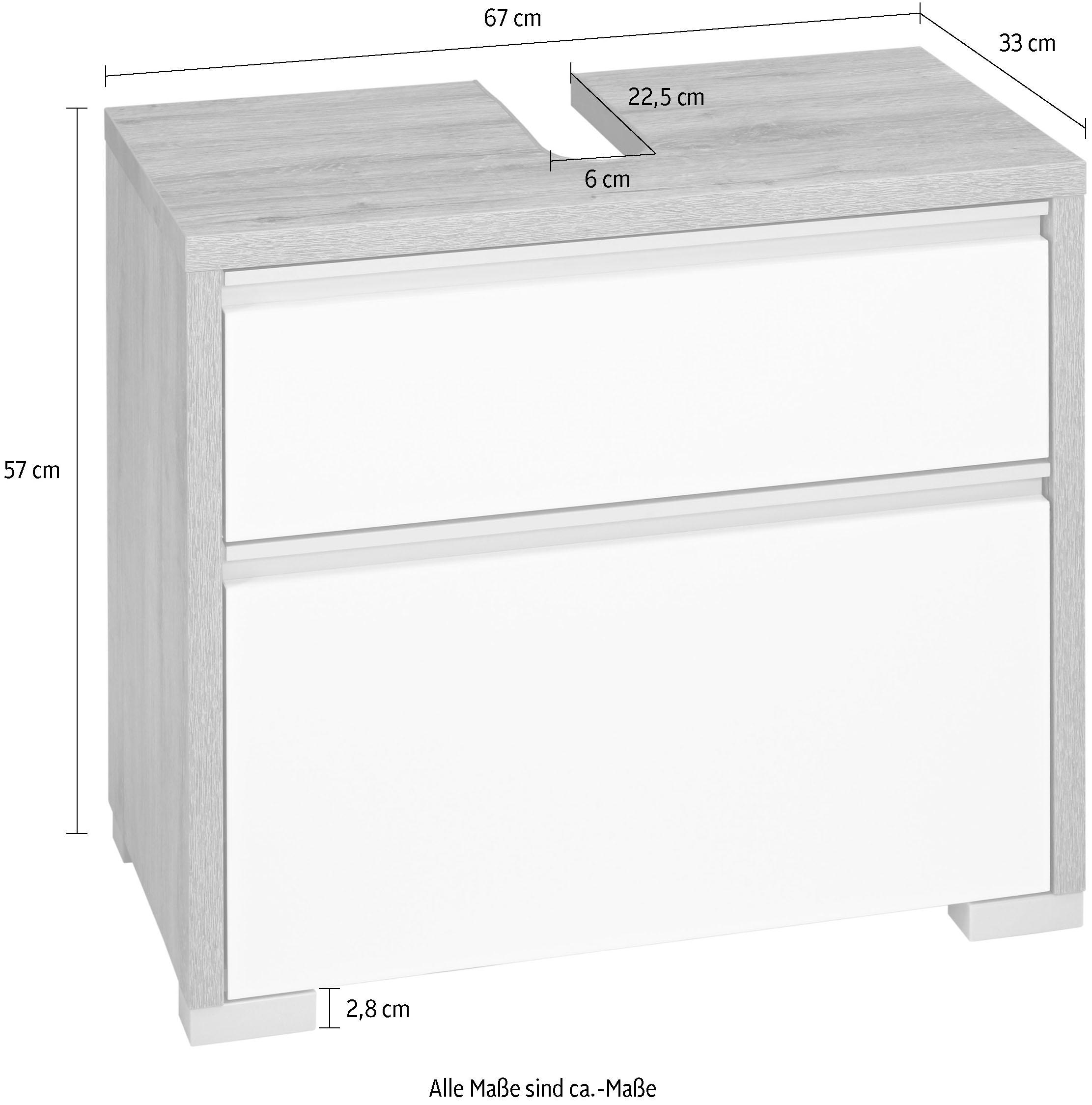 Schildmeyer Waschbeckenunterschrank »Bello«, Breite 67 cm