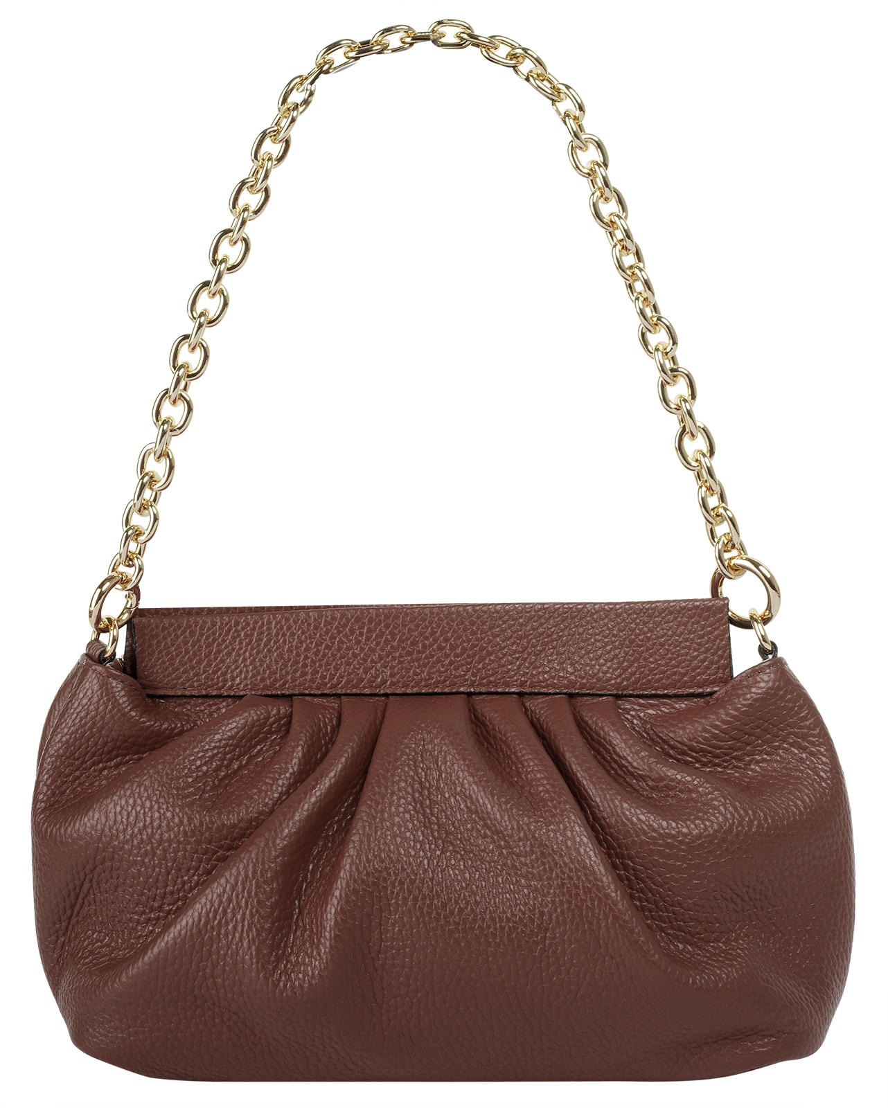 Cluty Umhängetasche, echt Leder, Made in Italy