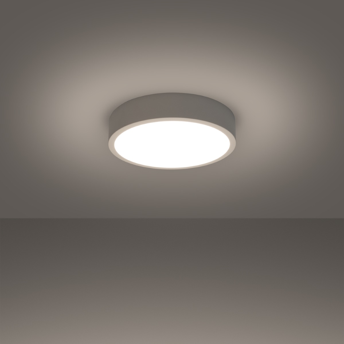 SOLLUX lighting Deckenleuchte »Plafond ONYX 30 weiß LED 3000K«, 1 flammig, günstig online kaufen
