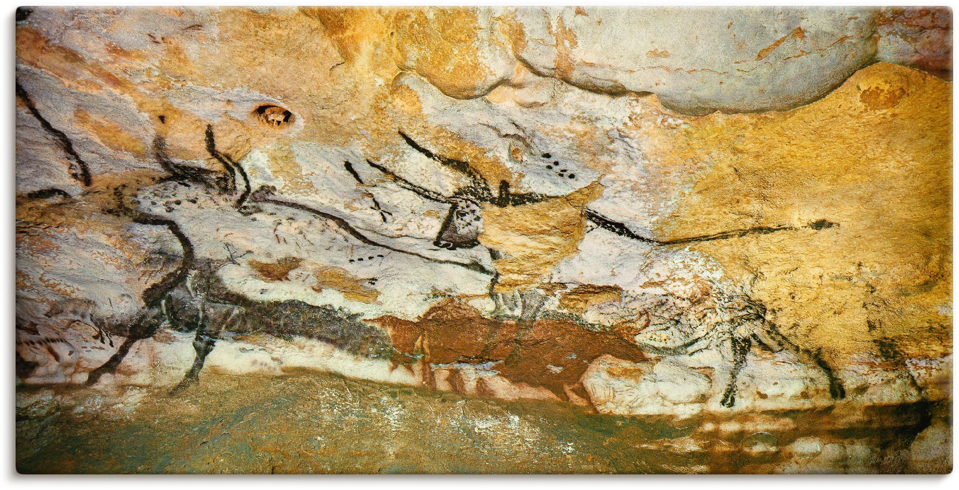 Artland Wandbild »Höhle von Lascaux Stiere«, Wildtiere, (1 St.), als Leinwa günstig online kaufen