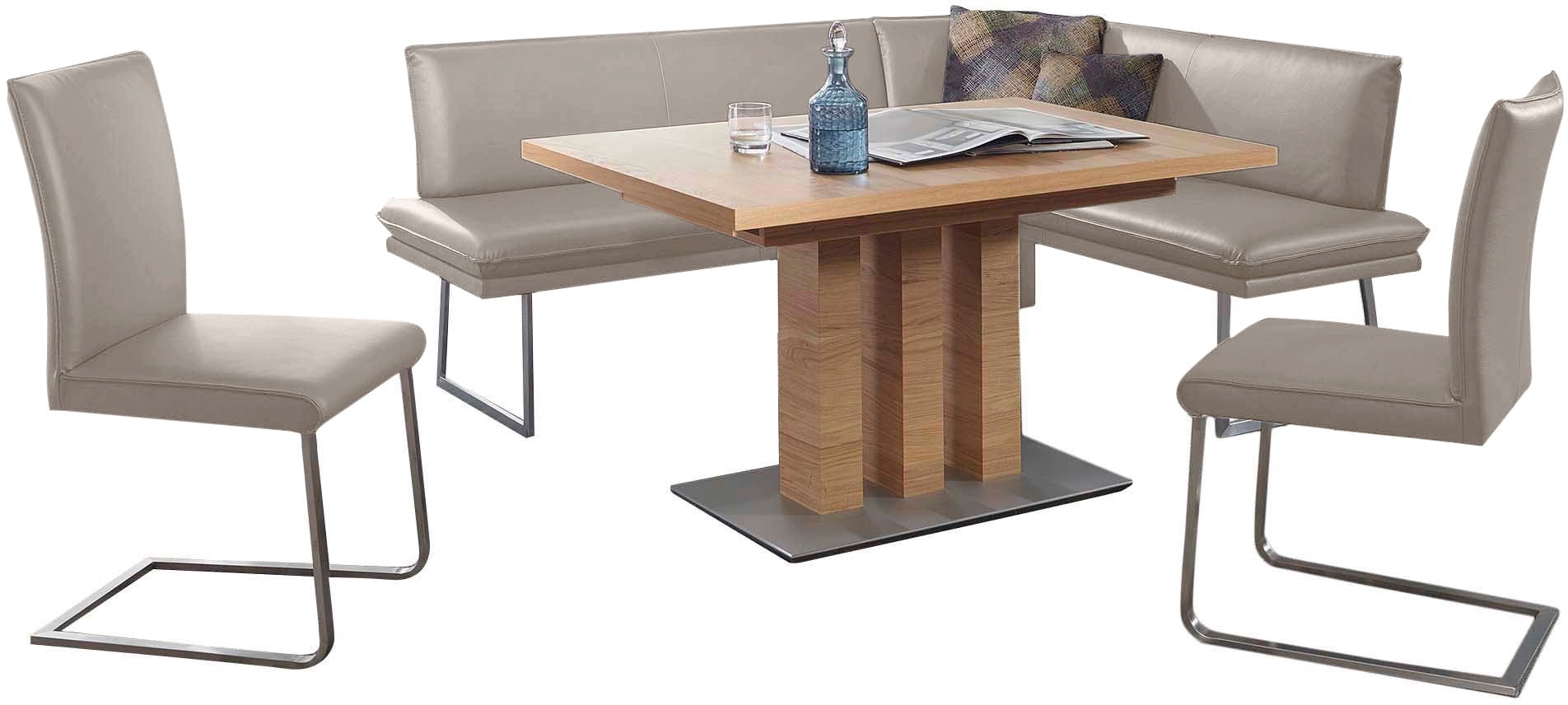 K+W Komfort & Wohnen Essgruppe »Santos III« 4 Stk. tlg. gepolsterte Eckbank günstig online kaufen