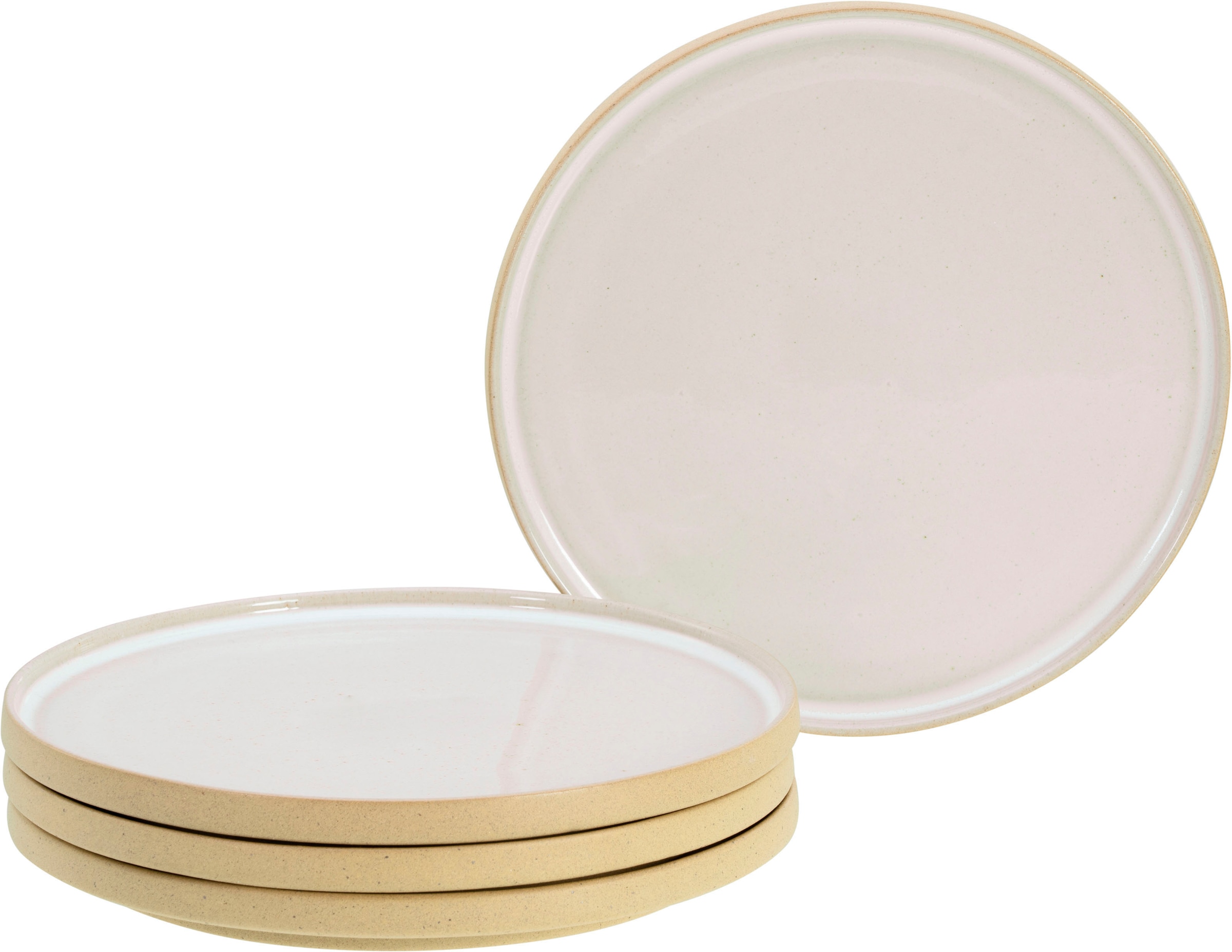 CreaTable Dessertteller »Futuro« Teller Set für 4 Personen, Ø 20 cm, Steinz günstig online kaufen