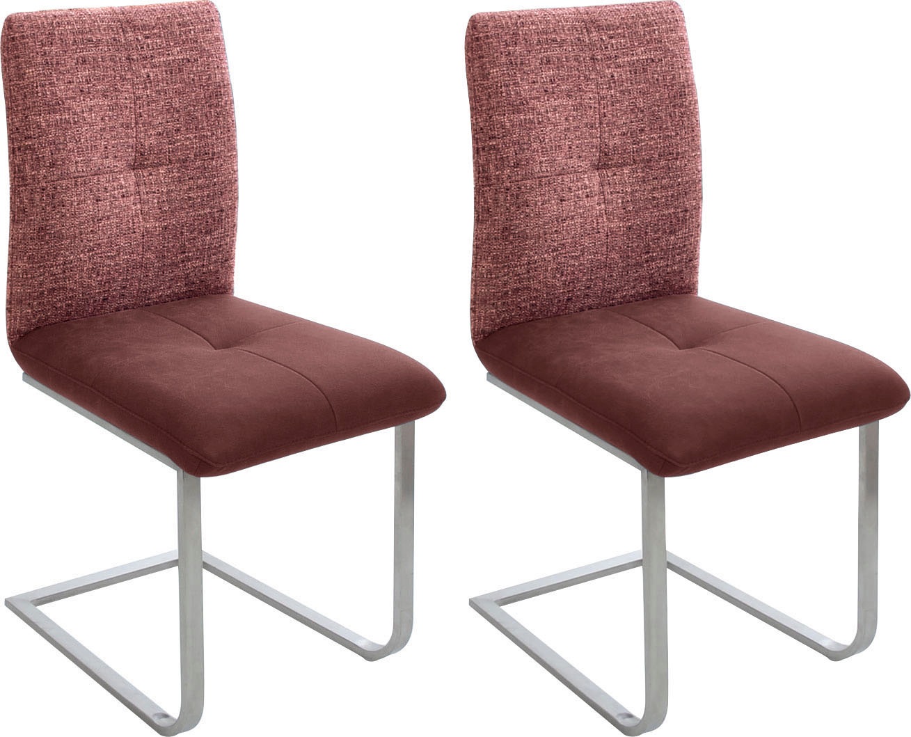 K+W Komfort & Wohnen Freischwinger »Giacomo II« (Set) 2 Stk. Microfaser 785 günstig online kaufen