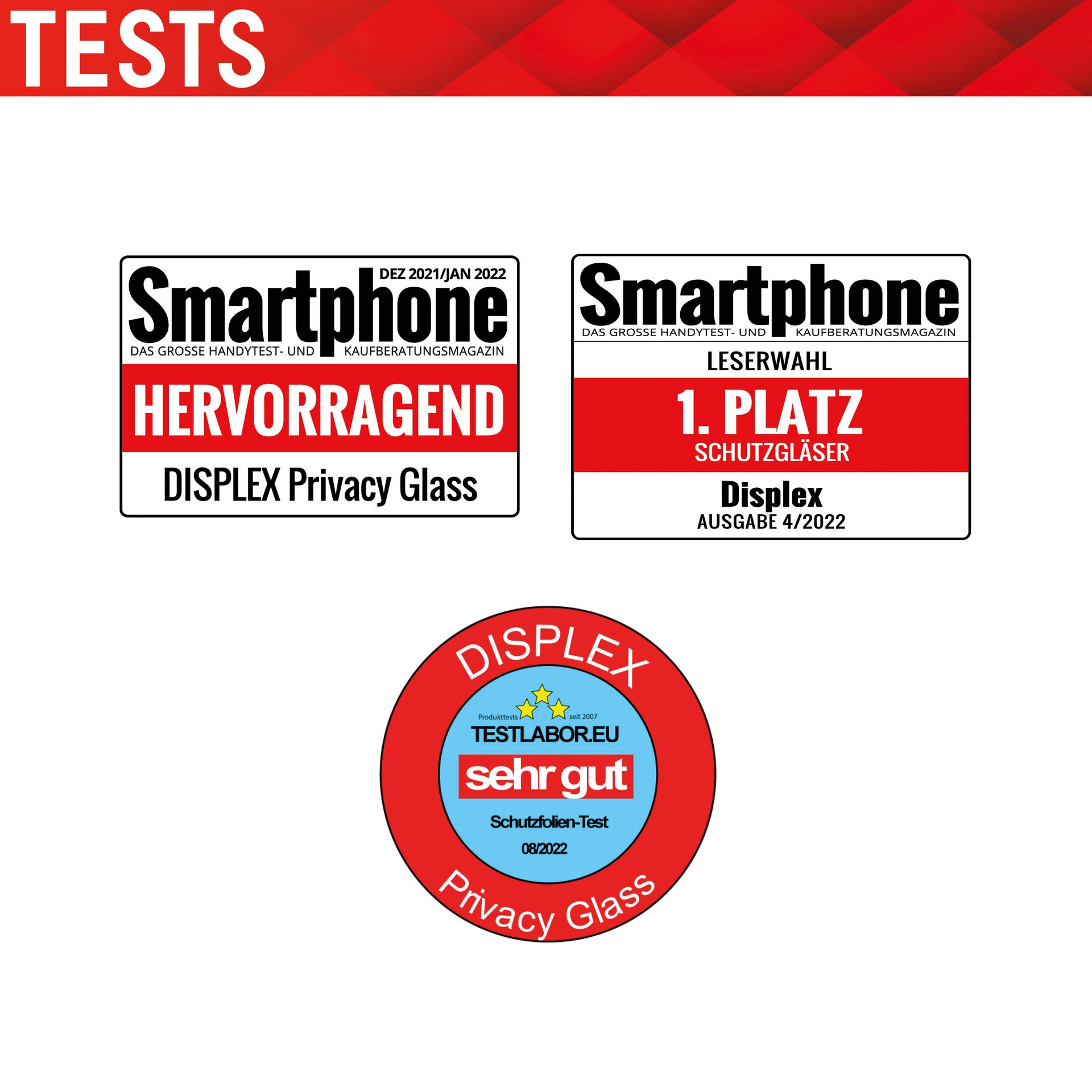 Displex Displayschutzglas »Privacy Glass FC - iPhone 14 Pro Max«