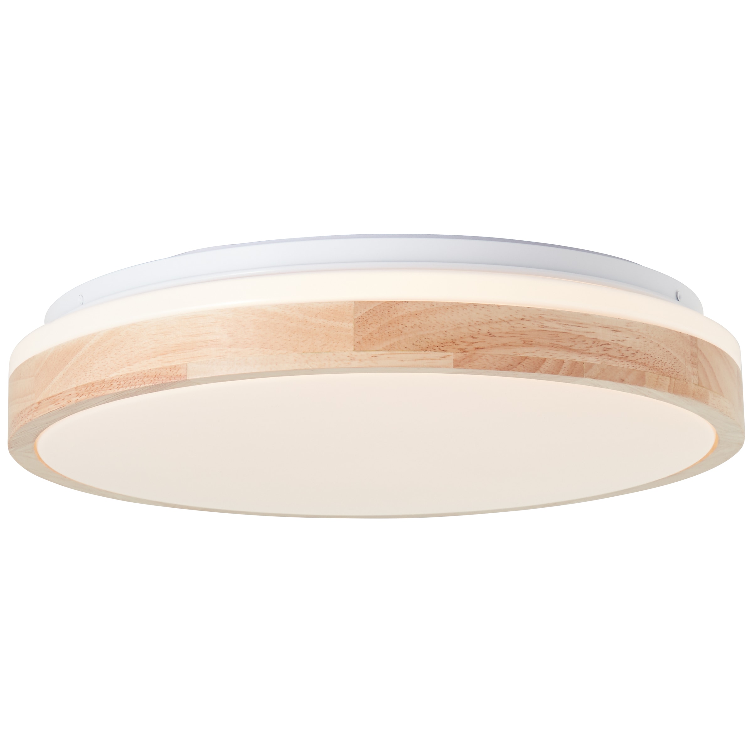 Brilliant LED Deckenleuchte »Brodsky«, 2500 lm, Ø 39 cm, Metall/Holz, holz hell/weiß