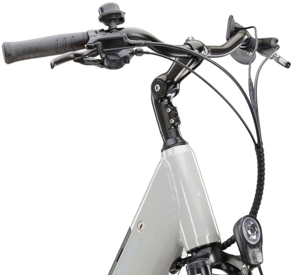 Kross E-Bike »E-Trekkingrad Trans Hybrid LS 2.0 28 Zoll grau«, 8 Gang, Shimano, ALTUS M310, Mittelmotor 250 W, Pedelec, Elektrofahrrad für Damen und Herren