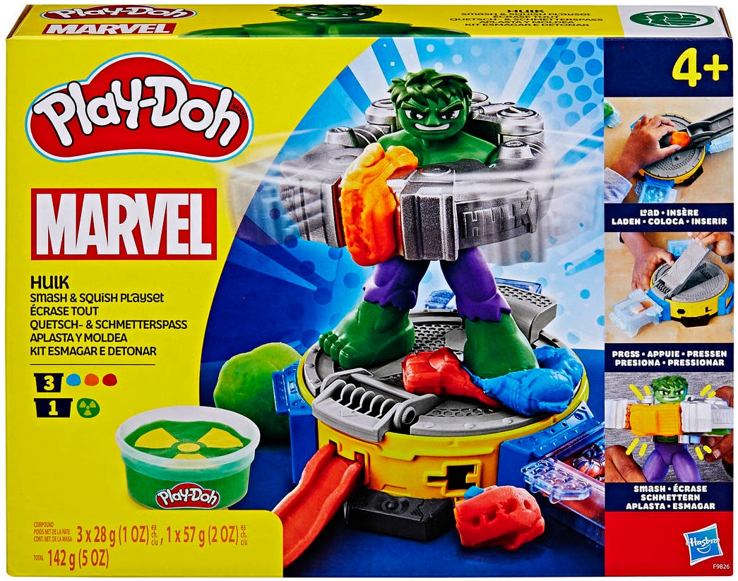 Hasbro Knete »Play-Doh, Marvel Hulk Quetsch- & Schmetterspaß«