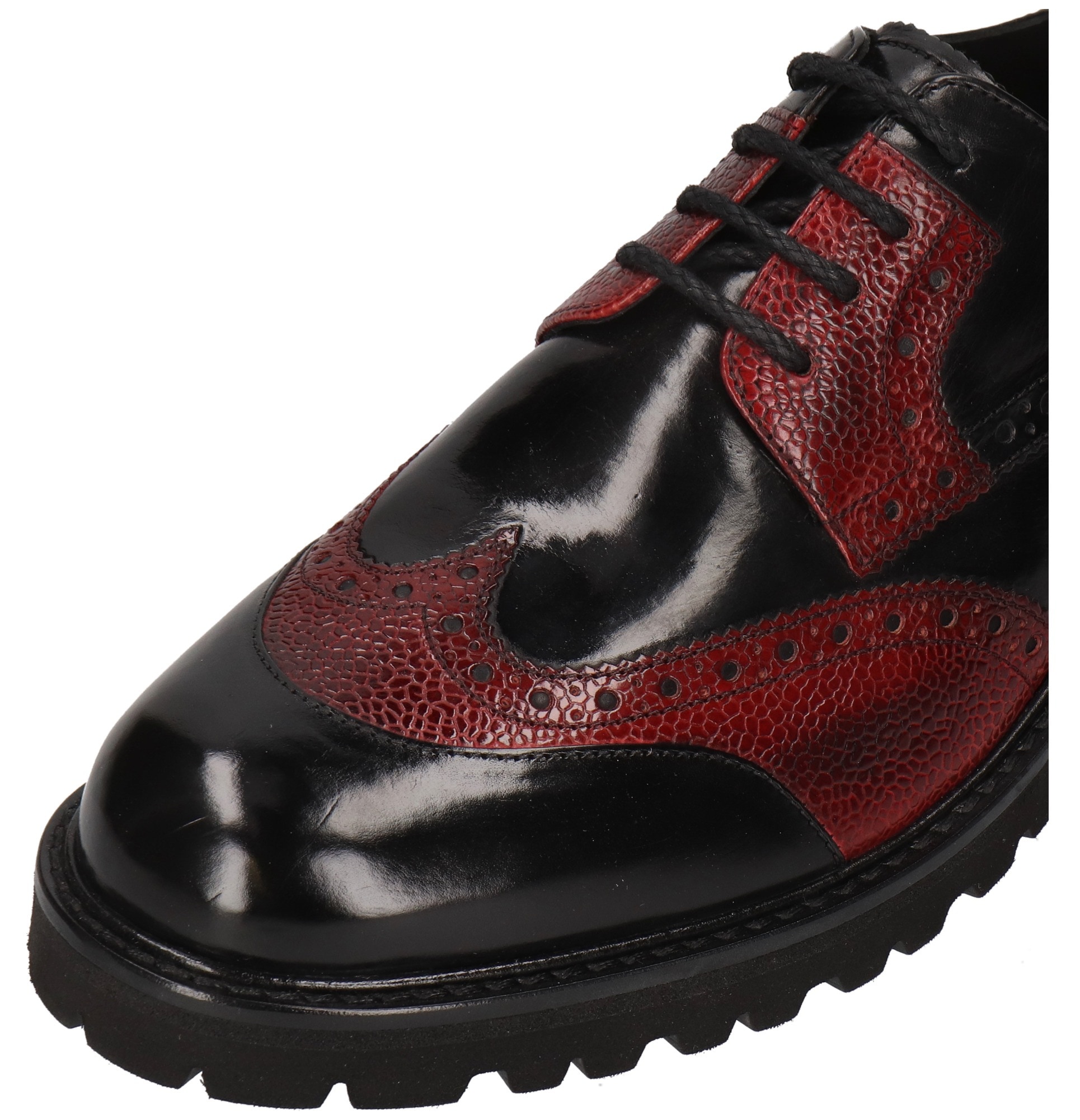 Melvin & Hamilton Budapester »Pierce 30 - vegetabil gegerbt«, Brogue, Budapester, Business Schuh mit Chunky Sohle