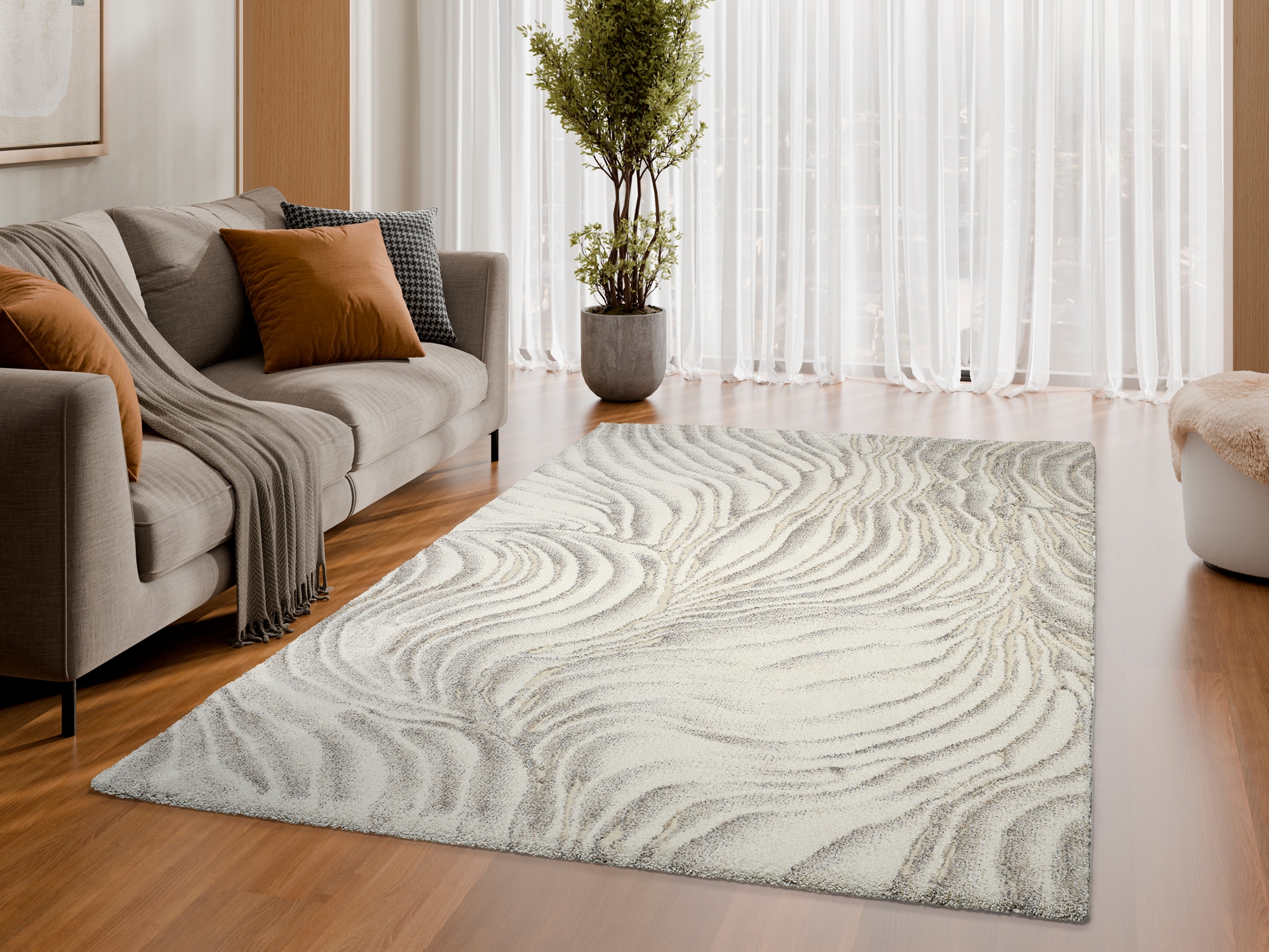 OCI DIE TEPPICHMARKE Teppich »LIV CORAL , auch als Läufer und in Rund« rechteckig 20 mm Höhe Design Teppich, auch in quadratischer Form, alle Räume