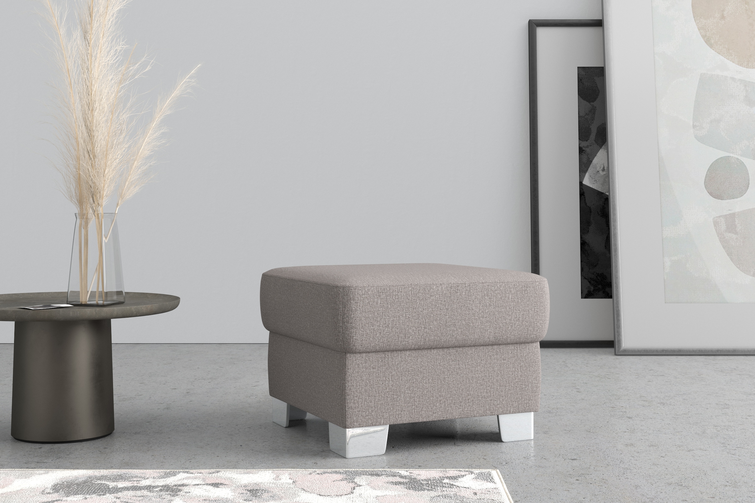 DOMO collection Hocker »Anzio«, wahlweise mit Federkern