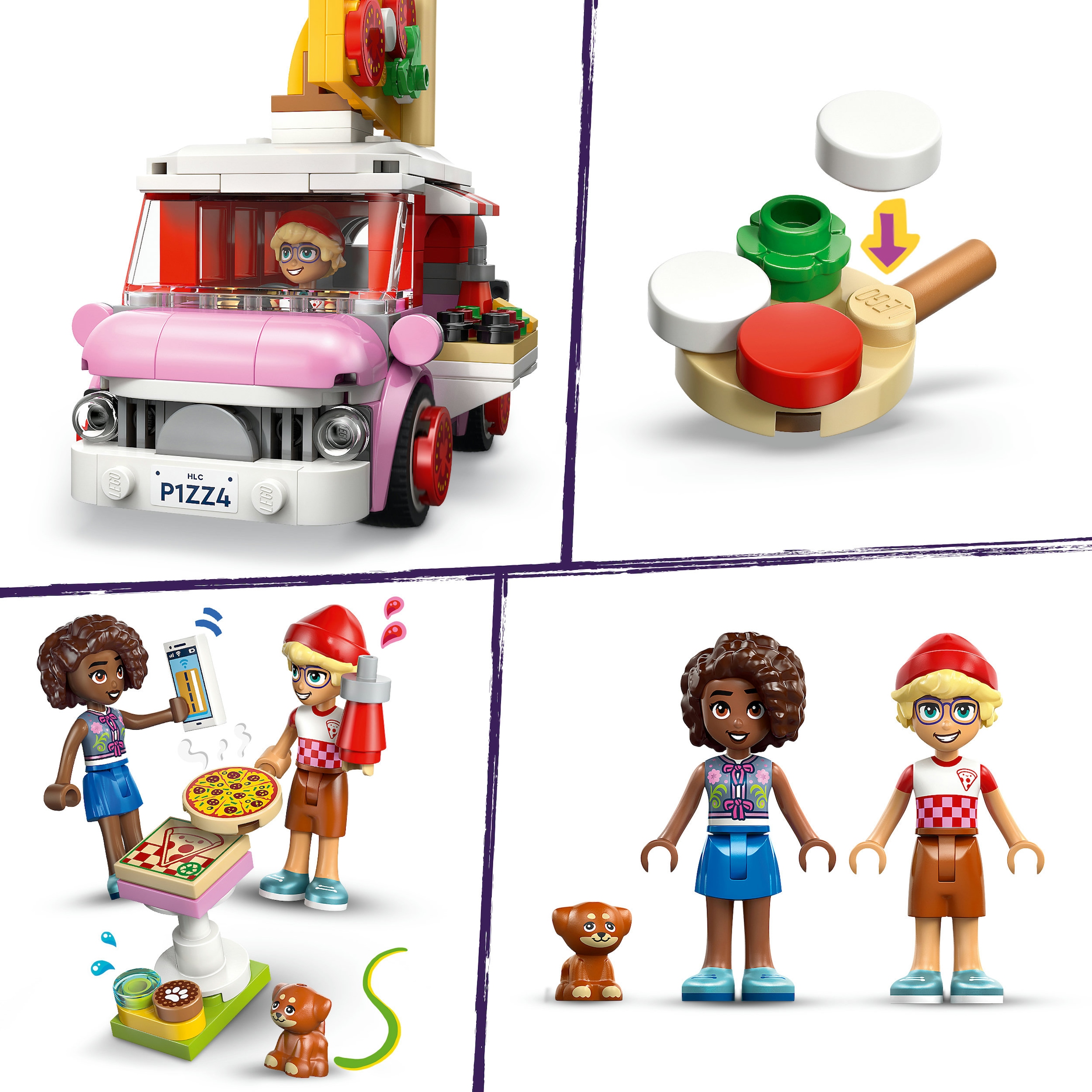 LEGO® Konstruktionsspielsteine »Pizzawagen (42694), LEGO Friends« Made in Europe