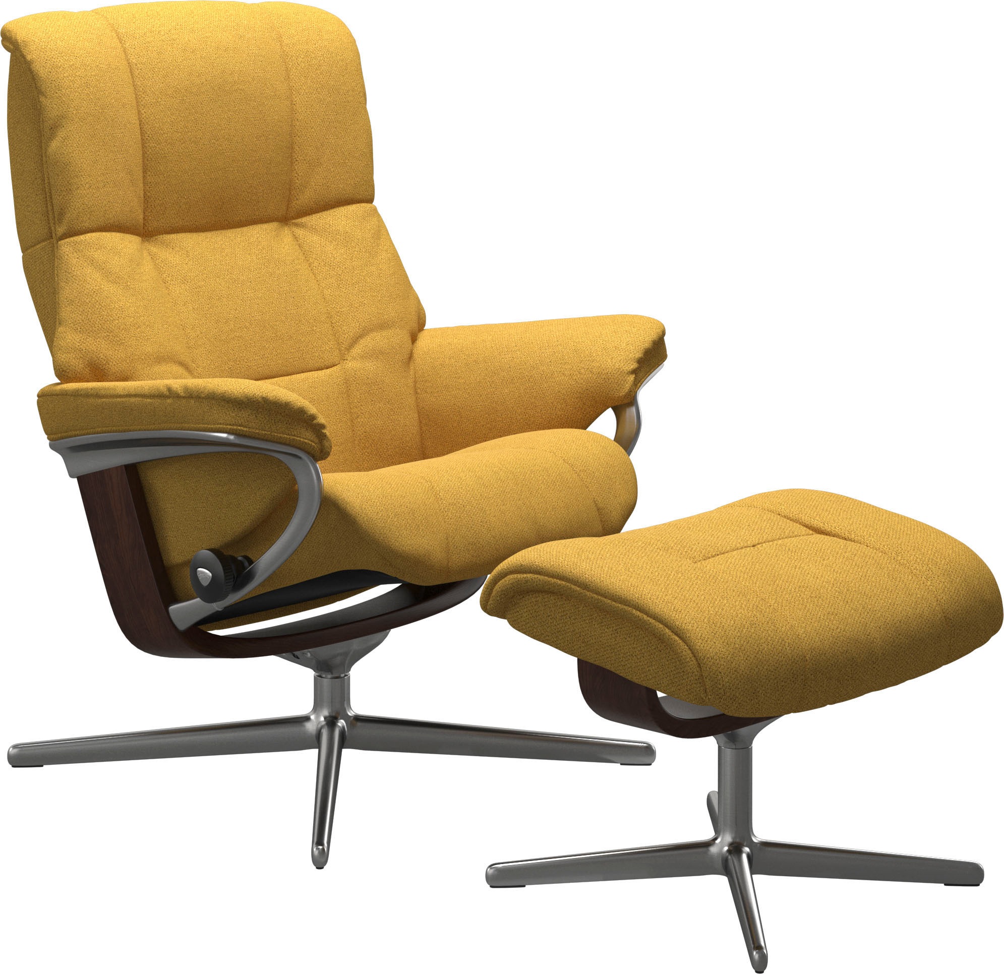 Stressless® Fußhocker »Mayfair«, mit Cross Base, Größe S, M & L, Holzakzent Braun
