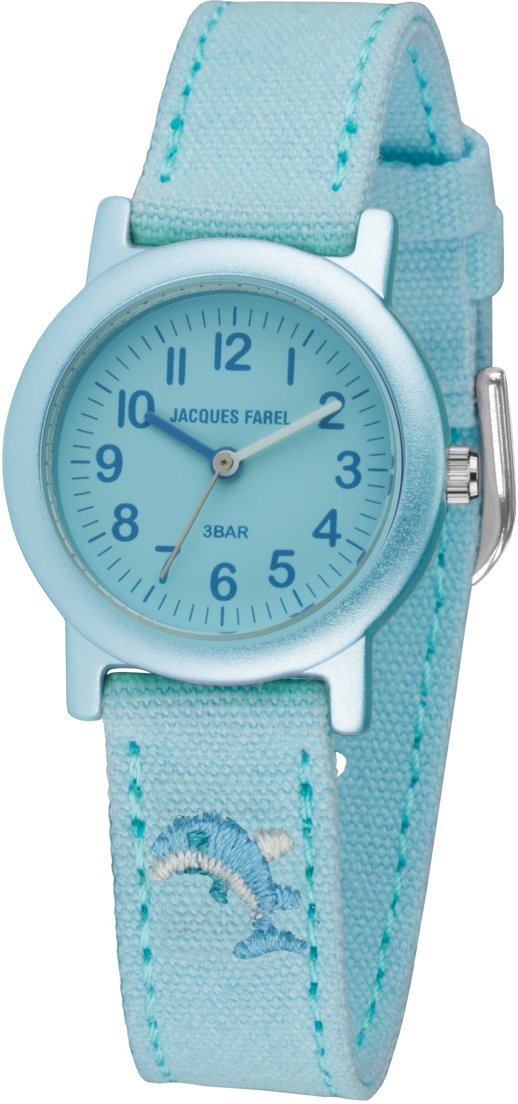 Jacques Farel Quarzuhr »ORG 6665, Delphinuhr«, Armbanduhr, Kinderuhr, ideal auch als Geschenk, mit Delfinmotiv
