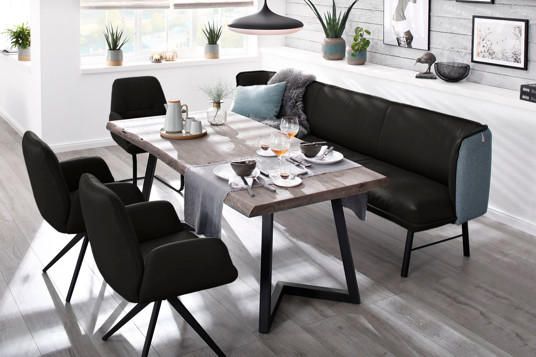 W.SCHILLIG Freischwinger »ole«, Longlife Xtra-Leder Z59, Gestell in Schwarz pulverbeschichtet