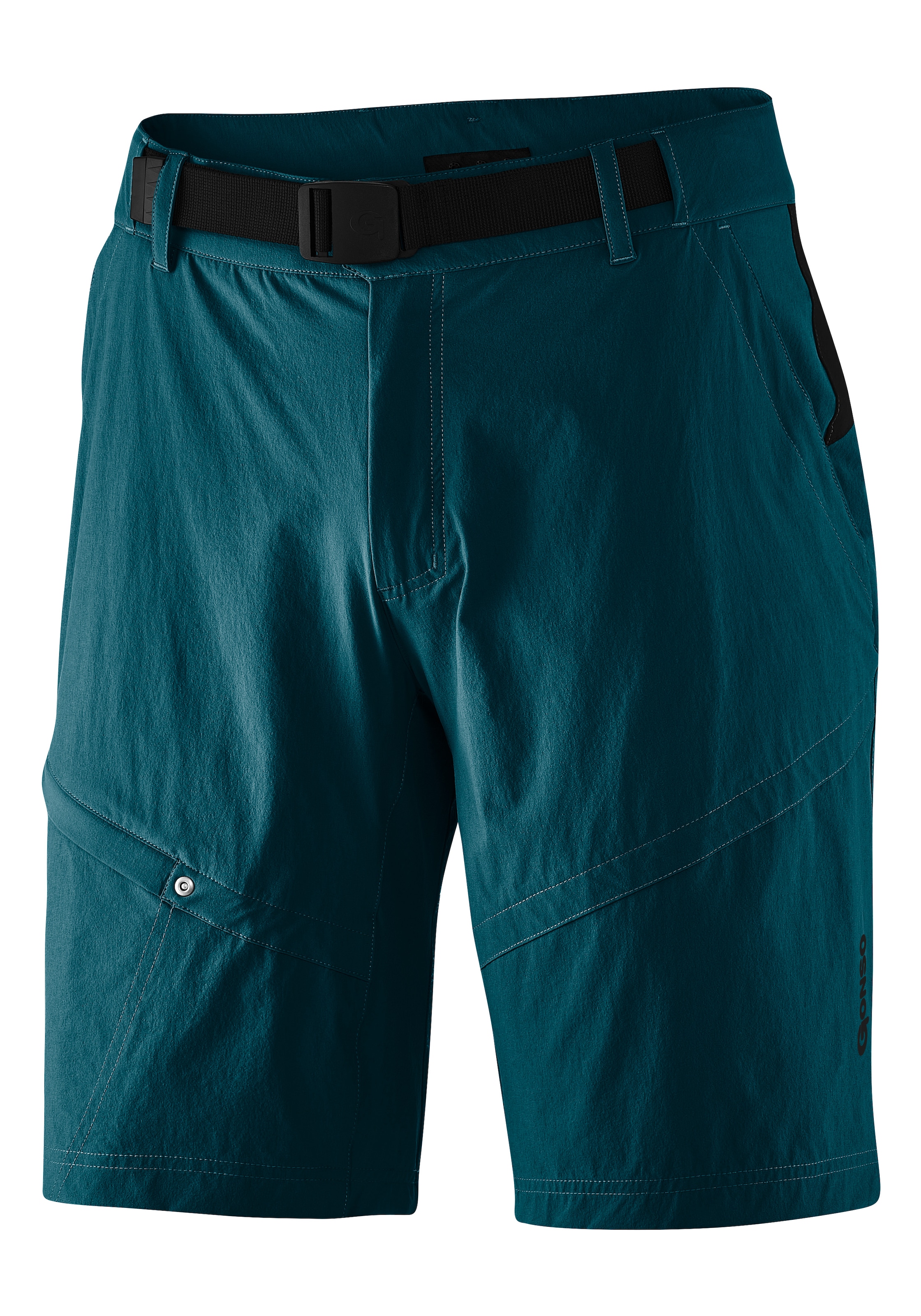 Gonso Fahrradhose »Arico Basic«, kurze Herren Radhose mit Sitzpolster, wasserabweisend, inkl. Gürtel
