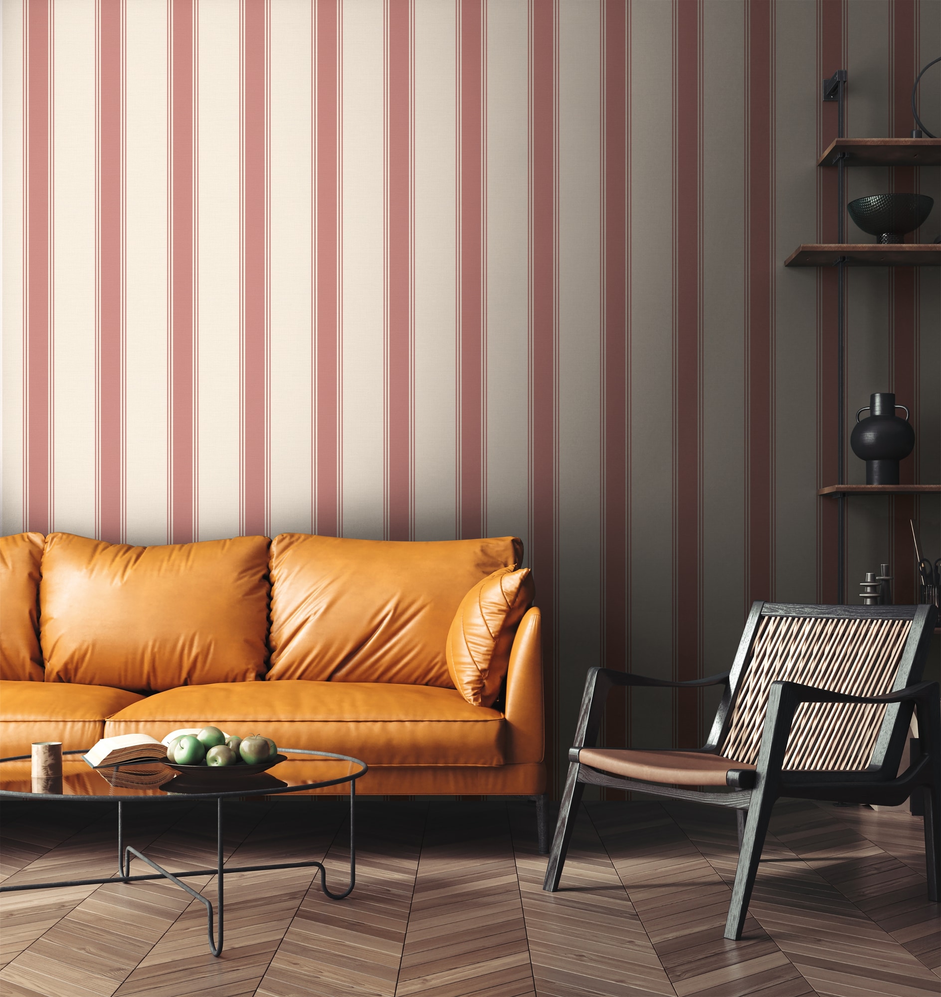 living walls Vliestapete »Michalsky 6 Landhaus Tapete Mustertapete Streifen Landhaus« matt strukturiert Vliestapete gestreift für Schlafzimmer Küche Wohnzimmer Landhaus Flur