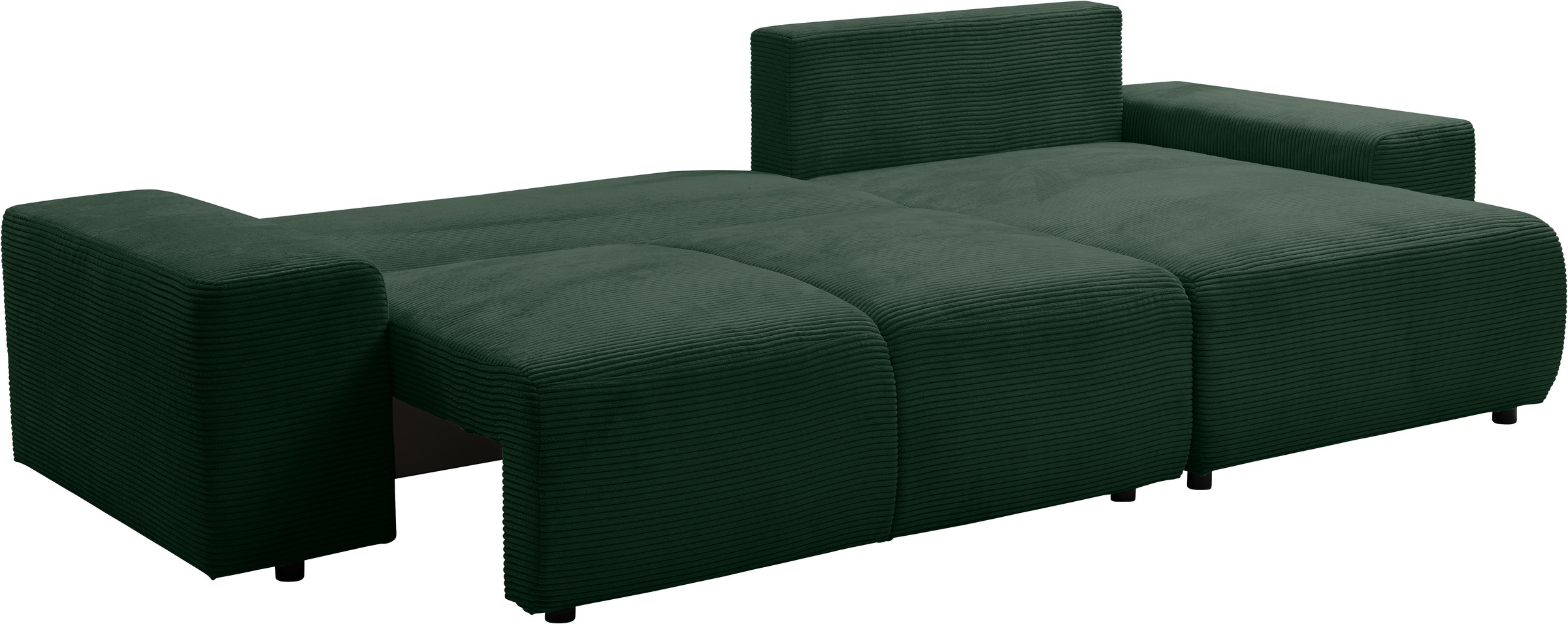 WERK2 Ecksofa »Riwa, modernes Sofa zum Kuscheln und Entspannen, Breite 300cm, L-Form«, Trendiges Ecksofa mit vielen Kissen, Schlaffunktion & Bettkasten