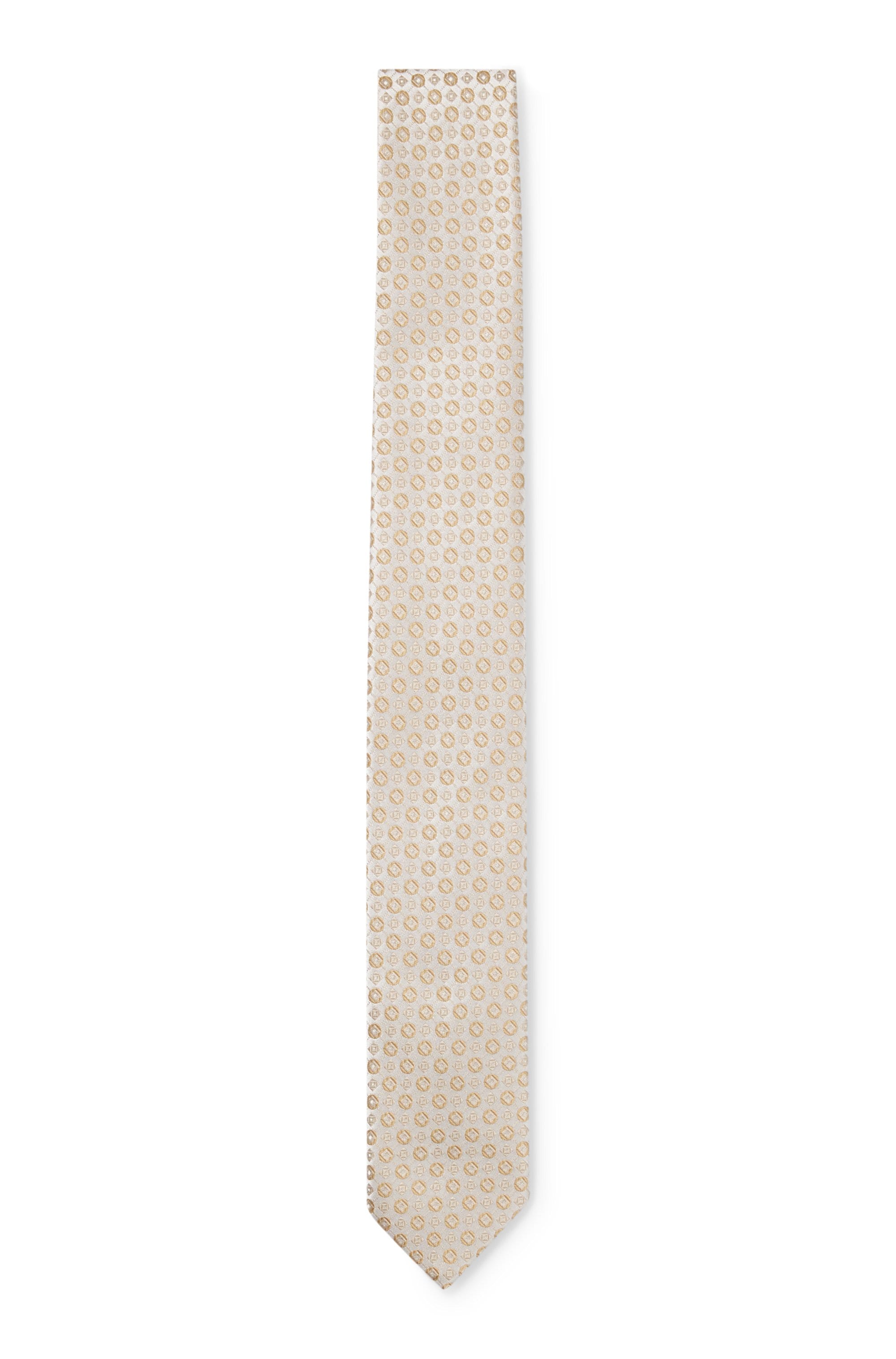 BOSS Krawatte »H-Tie 6 cm« aus einem Seiden-Mix mit Jacquard-Muster