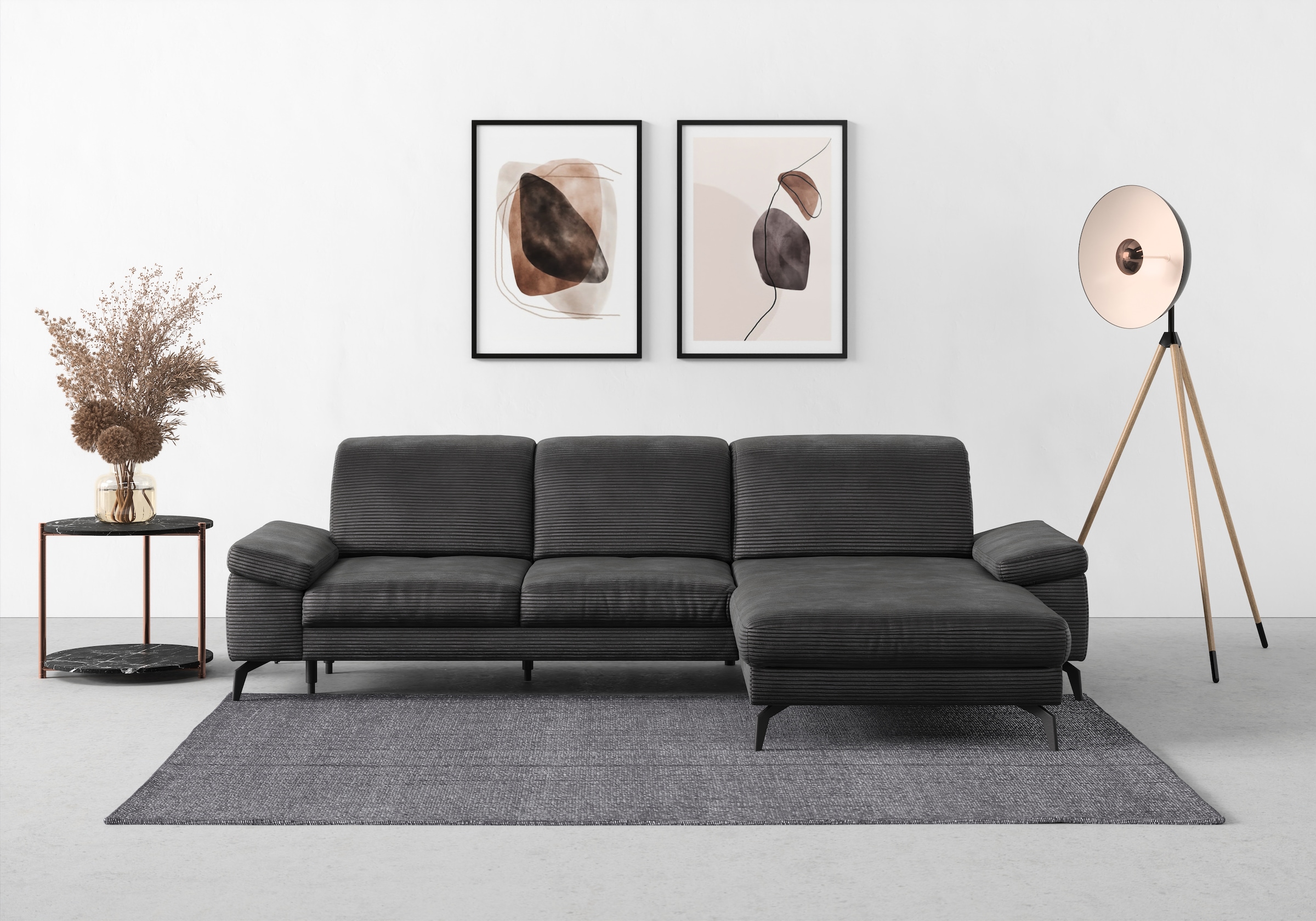 sit&more Ecksofa »Cabana L-Form«, Recamiere, wahlweise mit Sitztiefen-, Arm günstig online kaufen