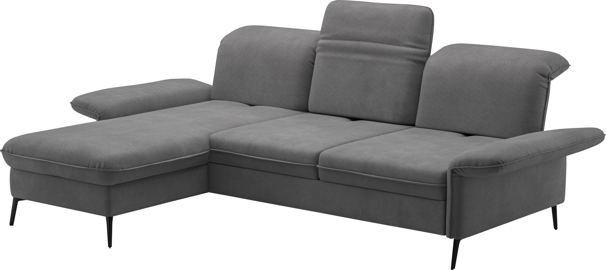 sit&more Ecksofa »Emely, inkl. Sitztiefenverstellung«, wahlweise mit Bettfunktion,Bettkasten,Kopf- & Armteilverstellung