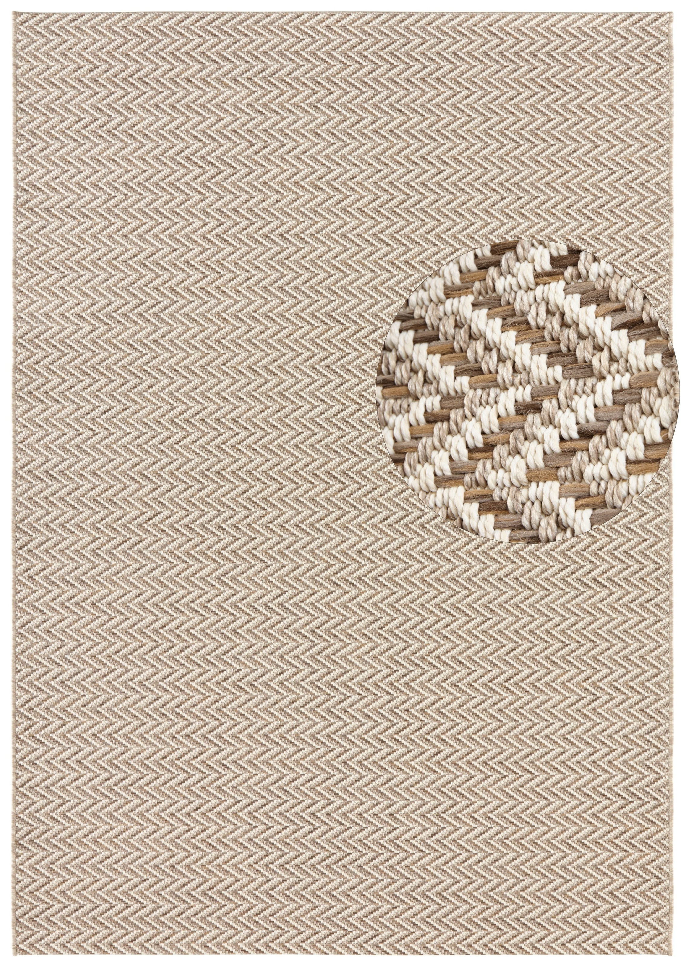 ELLE DECORATION Teppich »Caen«, rechteckig, 8 mm Höhe, In-& Outdoor, Wetter günstig online kaufen