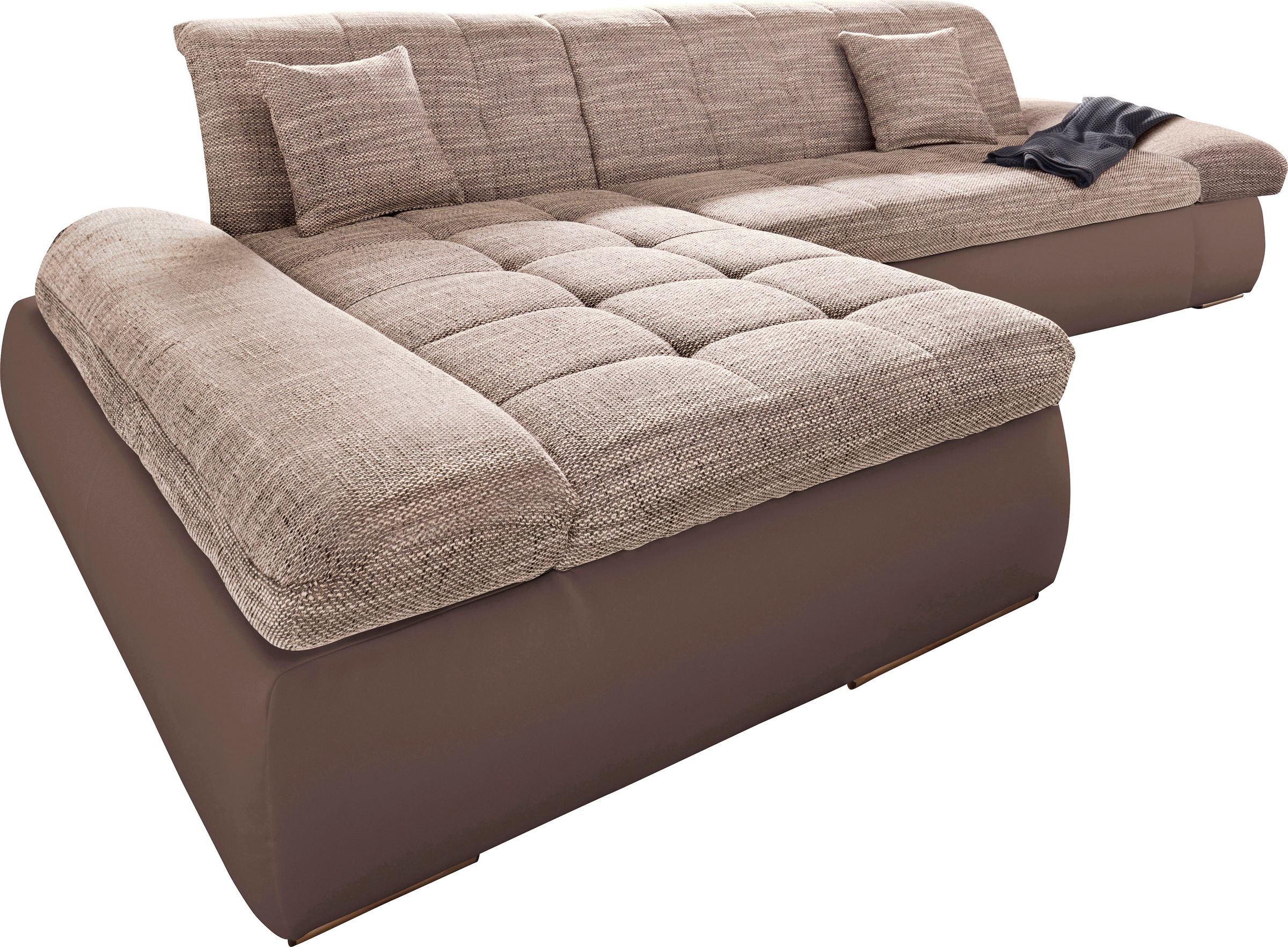 DOMO collection Ecksofa »PB Moric wahlweise mit Bettfunktion + Armteilverst günstig online kaufen
