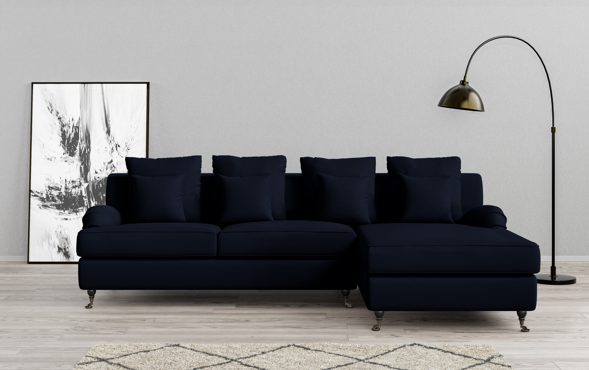 Guido Maria Kretschmer Home&Living Ecksofa "NORIN L-Form", zwei Fußarten: v günstig online kaufen