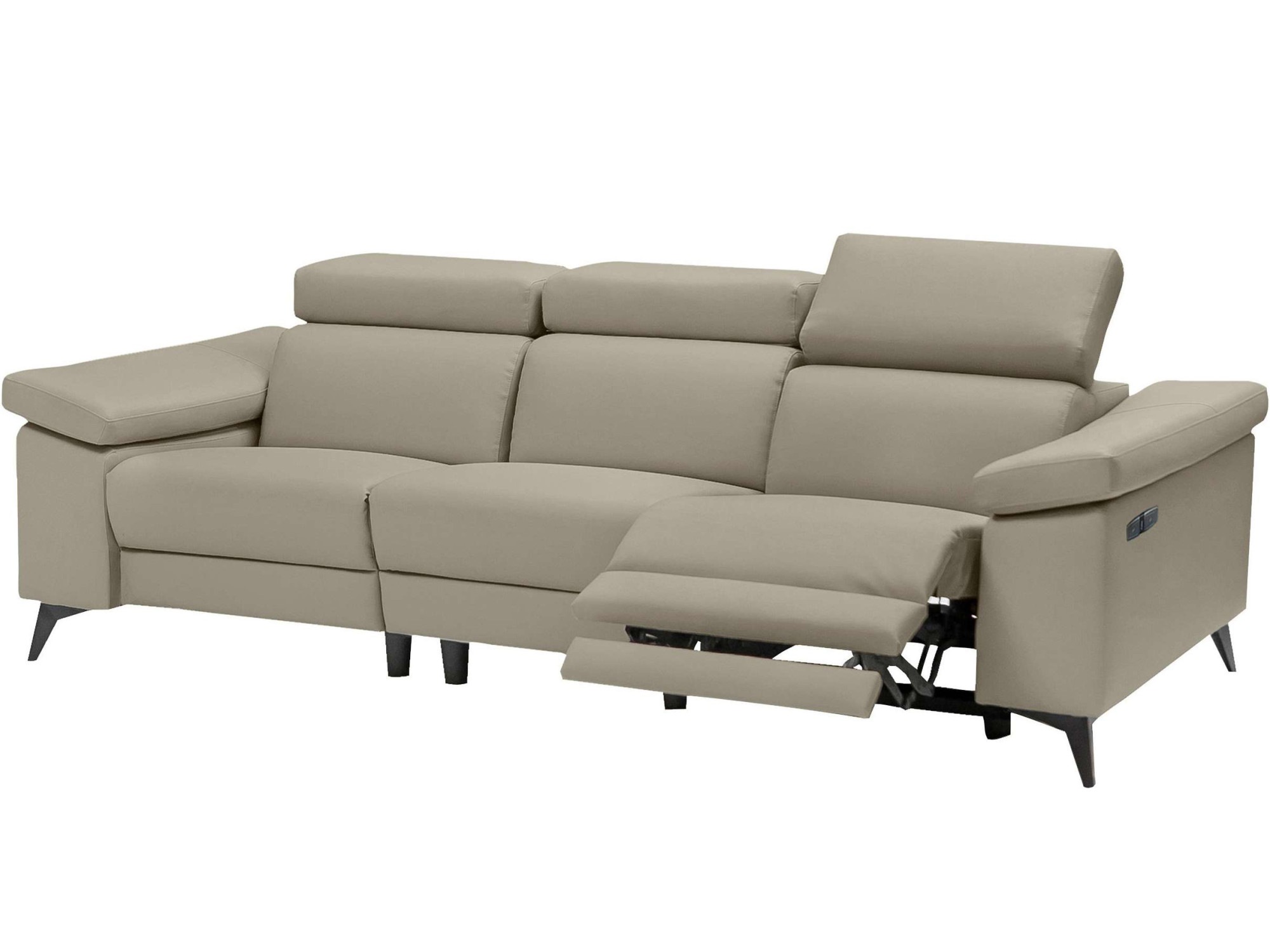 Places of Style 3-Sitzer »Samira«, mit elektrischer Relaxfunktion in einem Sitz und USB-Anschluss