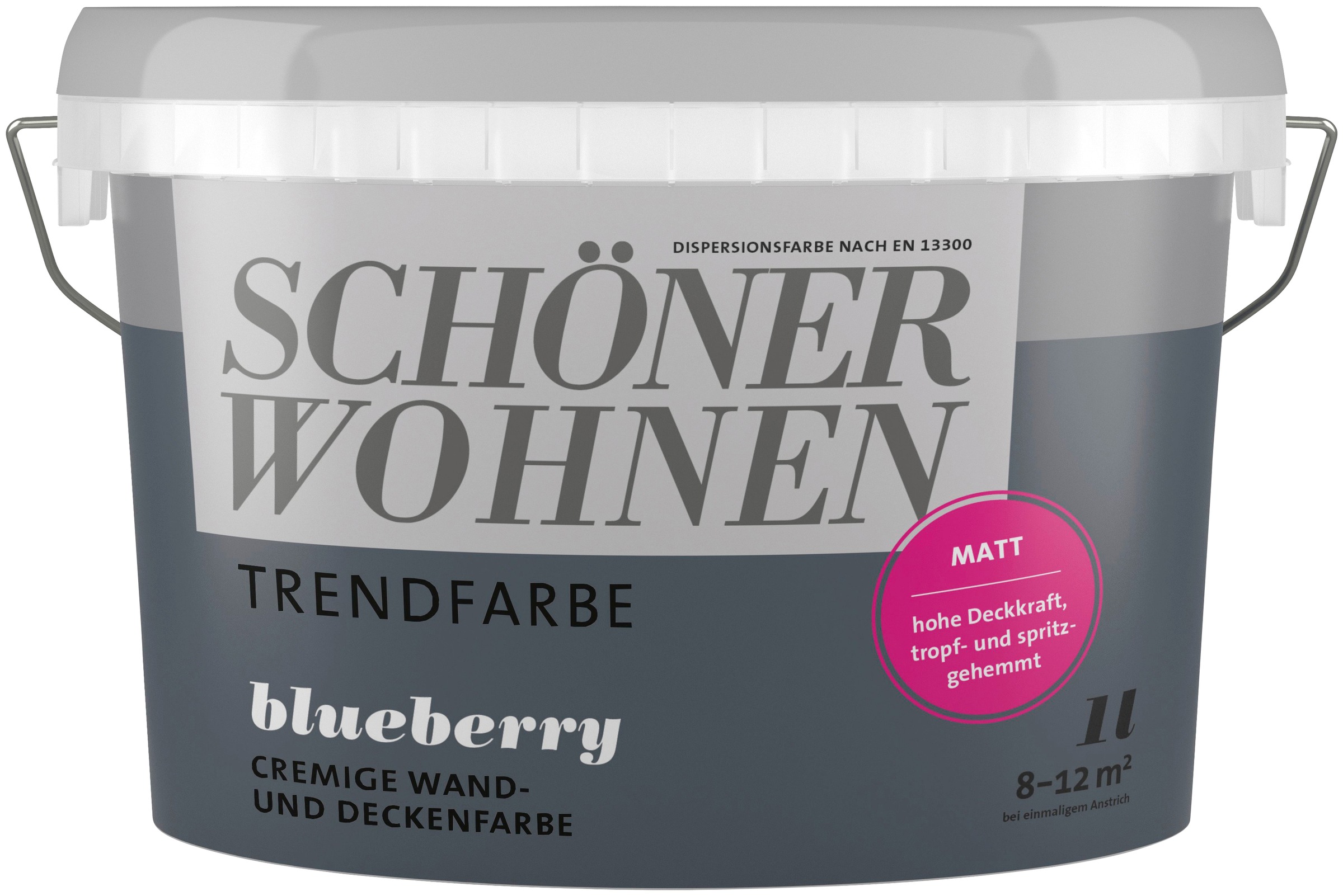 SCHÖNER WOHNEN-Kollektion Wand- und Deckenfarbe »Trendfarbe«, 1 Liter, Blueberry,... kaufen