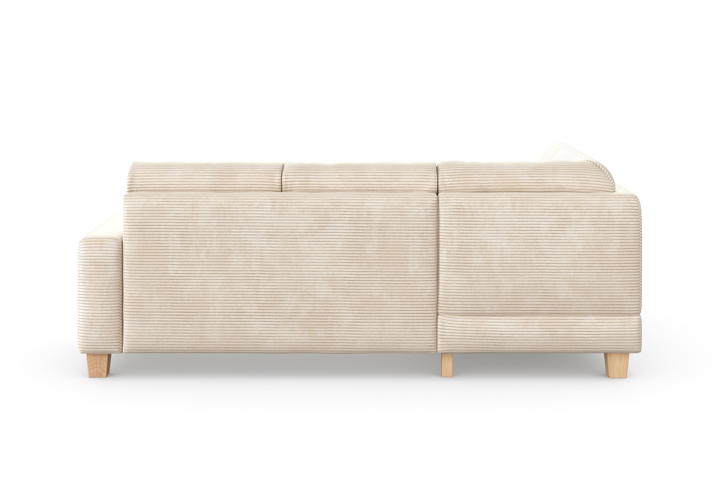 Home affaire Ecksofa »Summer L-Form«, mit Ottomane, wahlweise mit Bettfunktion und Bettkasten, Cord-Bezug
