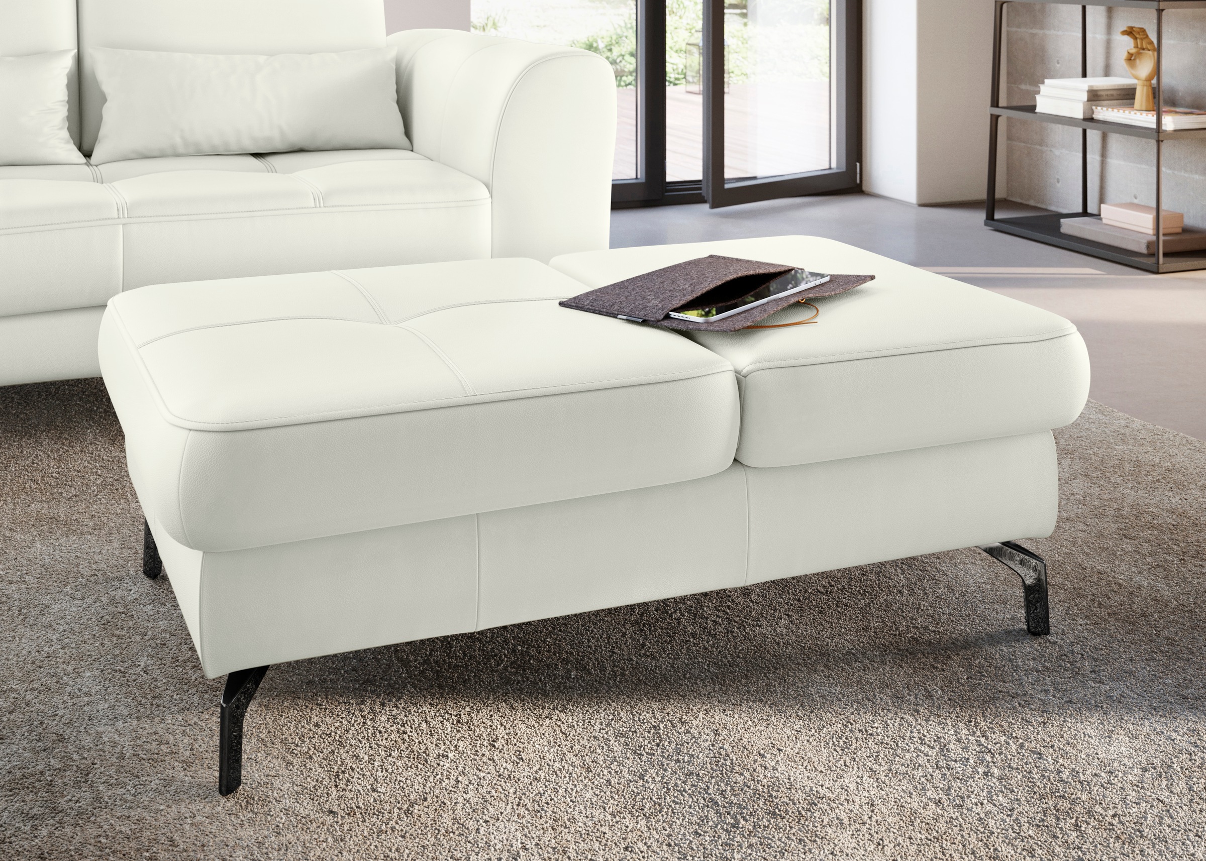 sit&more Hocker »Bendigo« mit Klappfunktion, Bodenfreiheit 12 cm, wahlweise günstig online kaufen