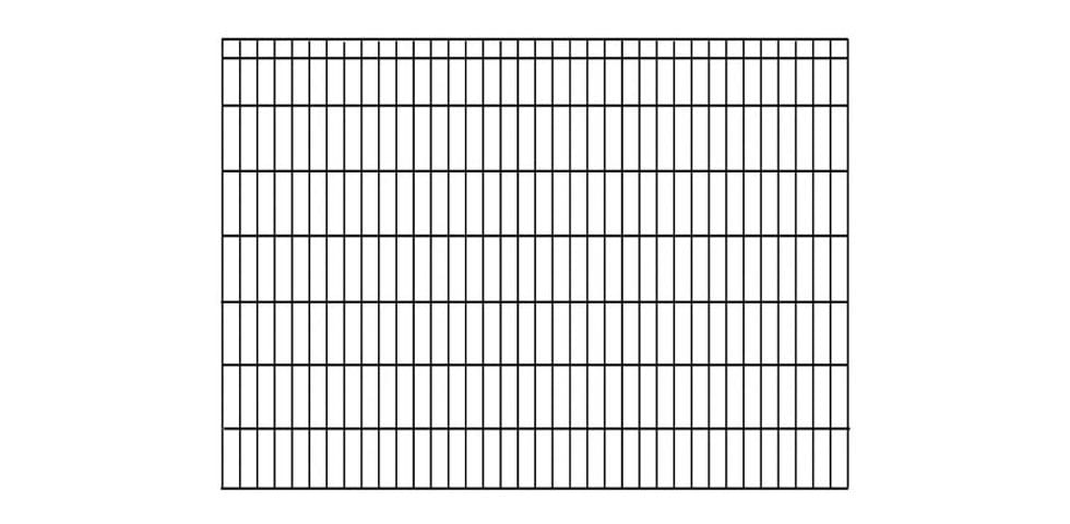 KRAUS Einstabmattenzaun »Dino-Trend-Z42«, anthrazit, 140 cm hoch, 15 Elemente für 30 m, 16 Pfosten