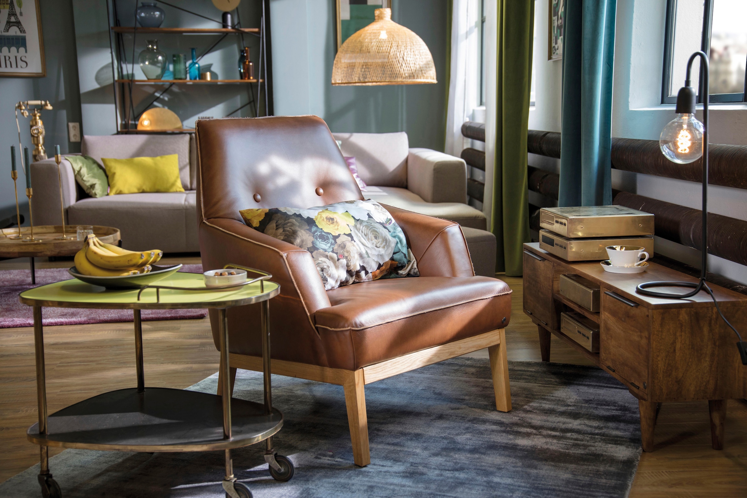 TOM TAILOR HOME Sessel »COZY«, im Retrolook, mit Kedernaht und Knöpfung, Fü günstig online kaufen