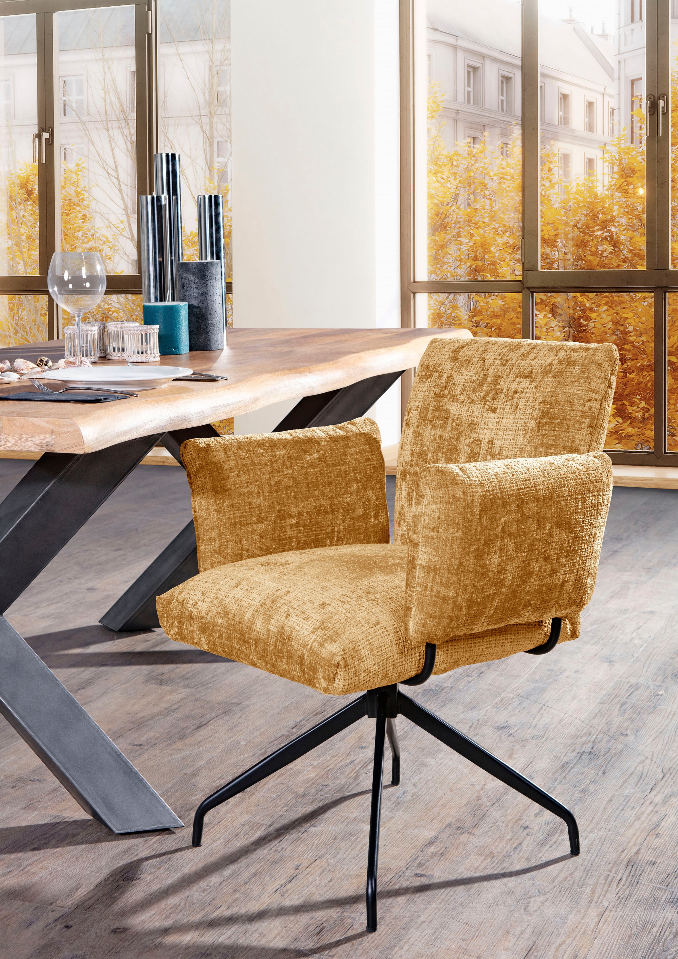 Gutmann Factory Esszimmerstuhl, 1 St., Chenille günstig online kaufen