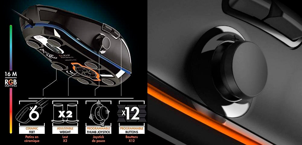 Gaming-Maus »NP93 Neptunium Alpha Gaming M«, kabelgebunden