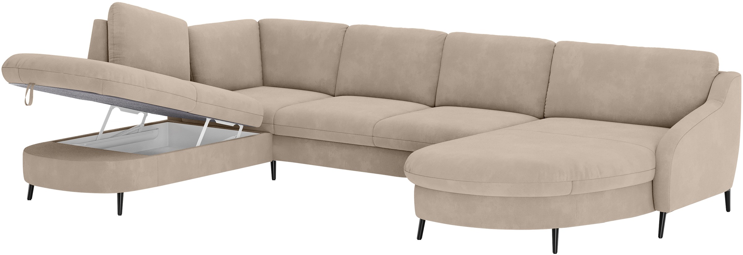 sit&more Wohnlandschaft »Soul U-Form«, wahlweise mit Bett und Bettkasten