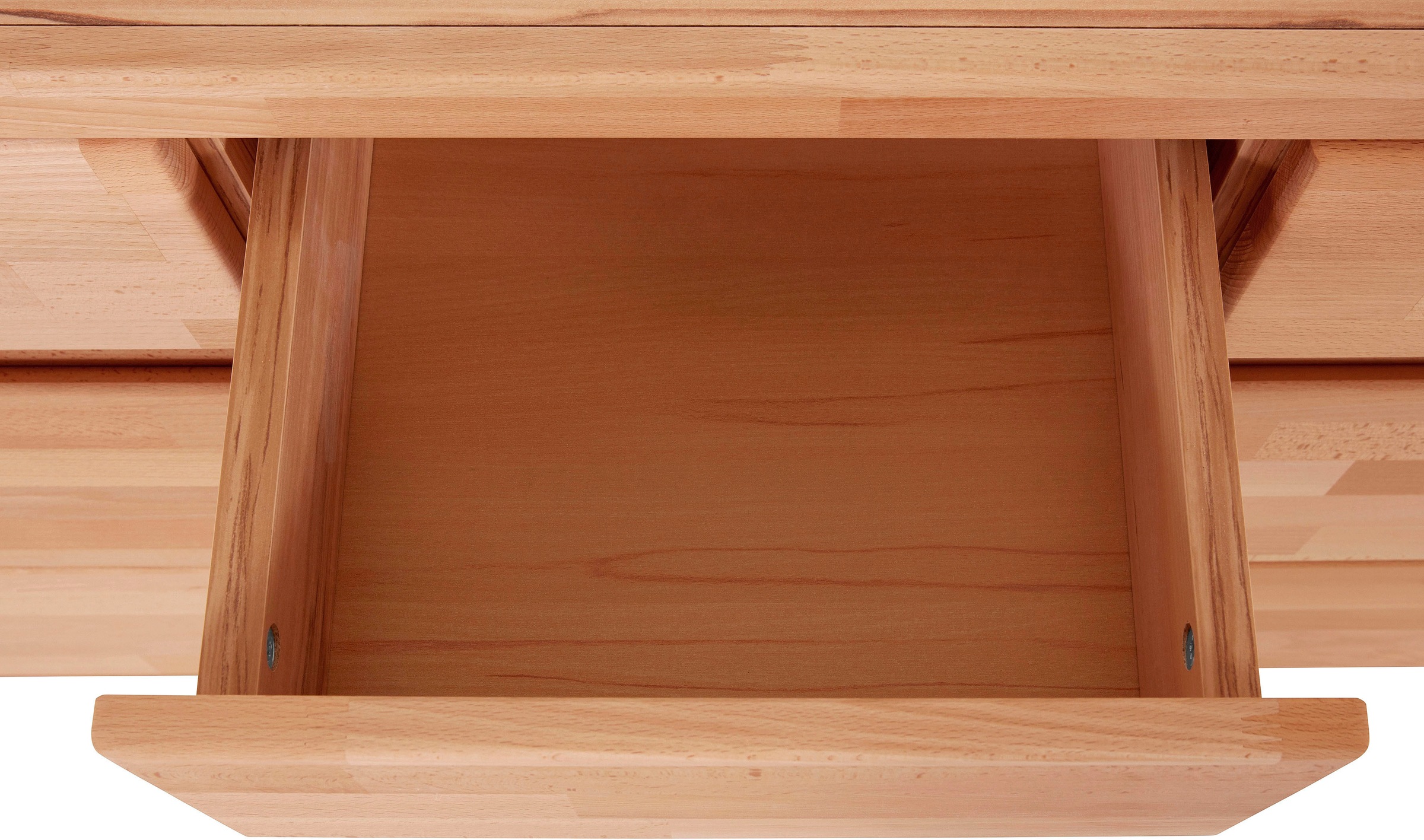 Home affaire Sideboard »Burano,127cm breit, Fronten Massivholz,3 Türen,3 Schubladen,6 Fächer«, Holz massiv,Holzwerkstoff,Griffmulden,Böden variabel einsetzbar