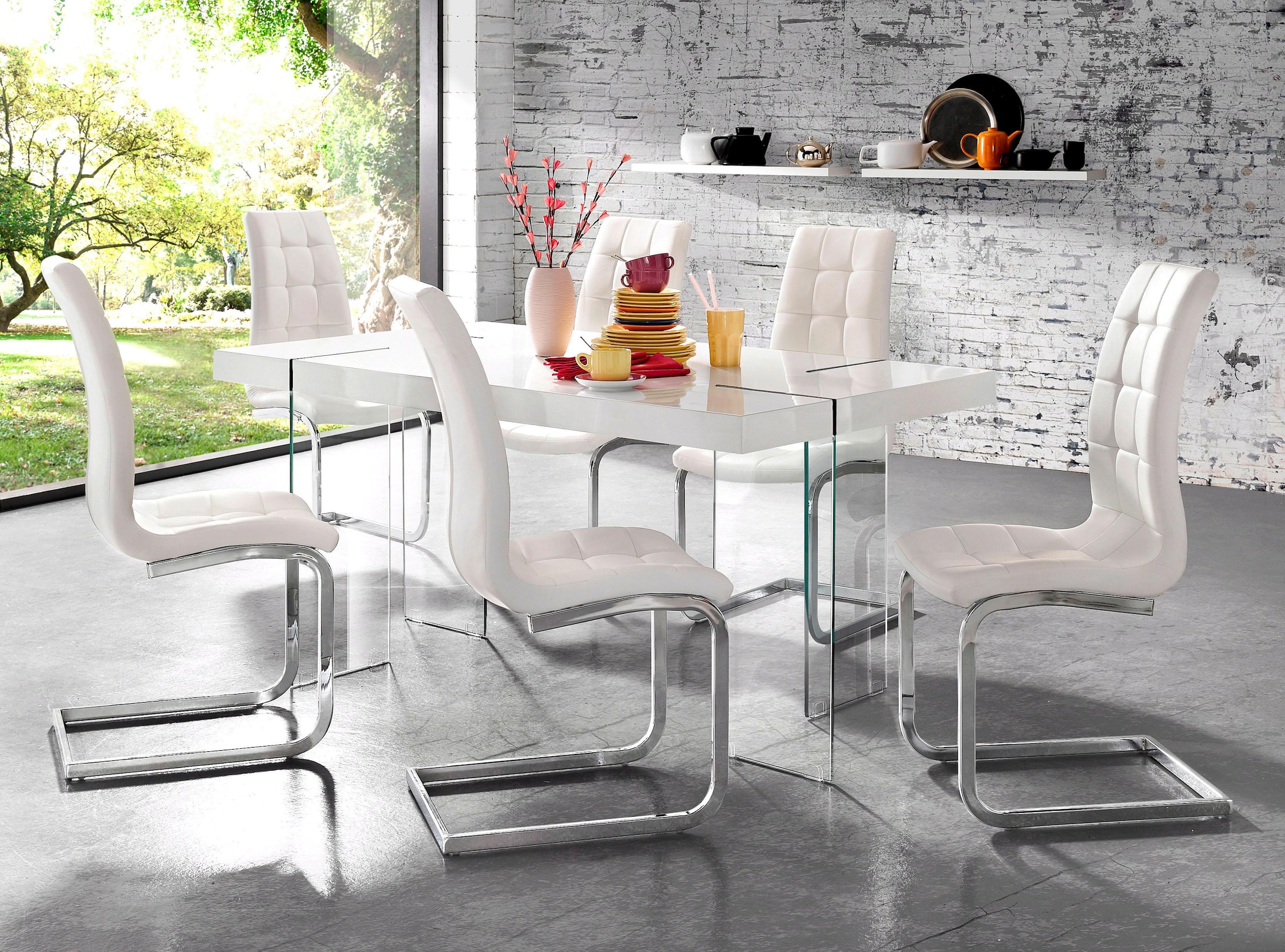 Essgruppe OTTO HOME, weiß, Sitzmöbel-Sets, Essgruppe