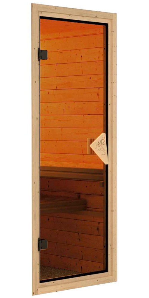 Karibu Sauna »Vada«, 9 KW-Bio-Ofen mit externer Steuerung