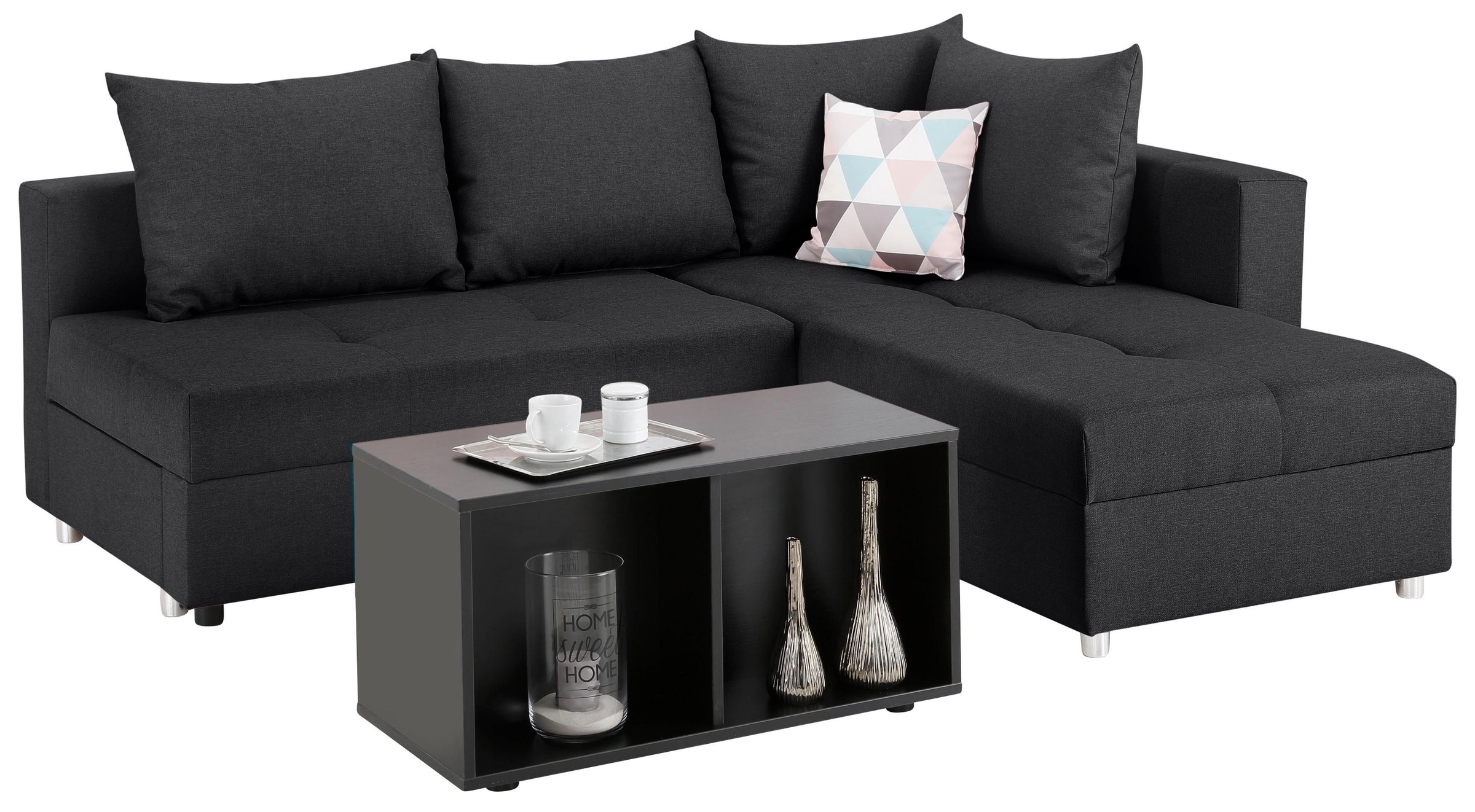 Home affaire Ecksofa »Italia L-Form«, mit Bettfunktion, mit Federkern günstig online kaufen