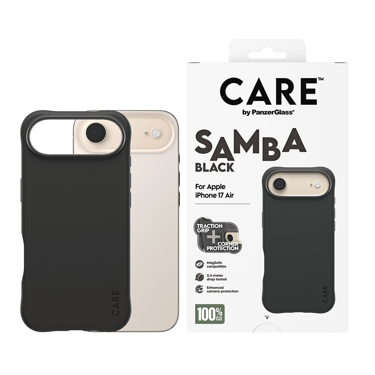 CARE by PanzerGlass Handyhülle »Samba MagSafe Case für Apple iPhone Air« Smartphones Backcover, Schutzhülle, Handyschutzhülle, Case, Schutzcase, stoßfest