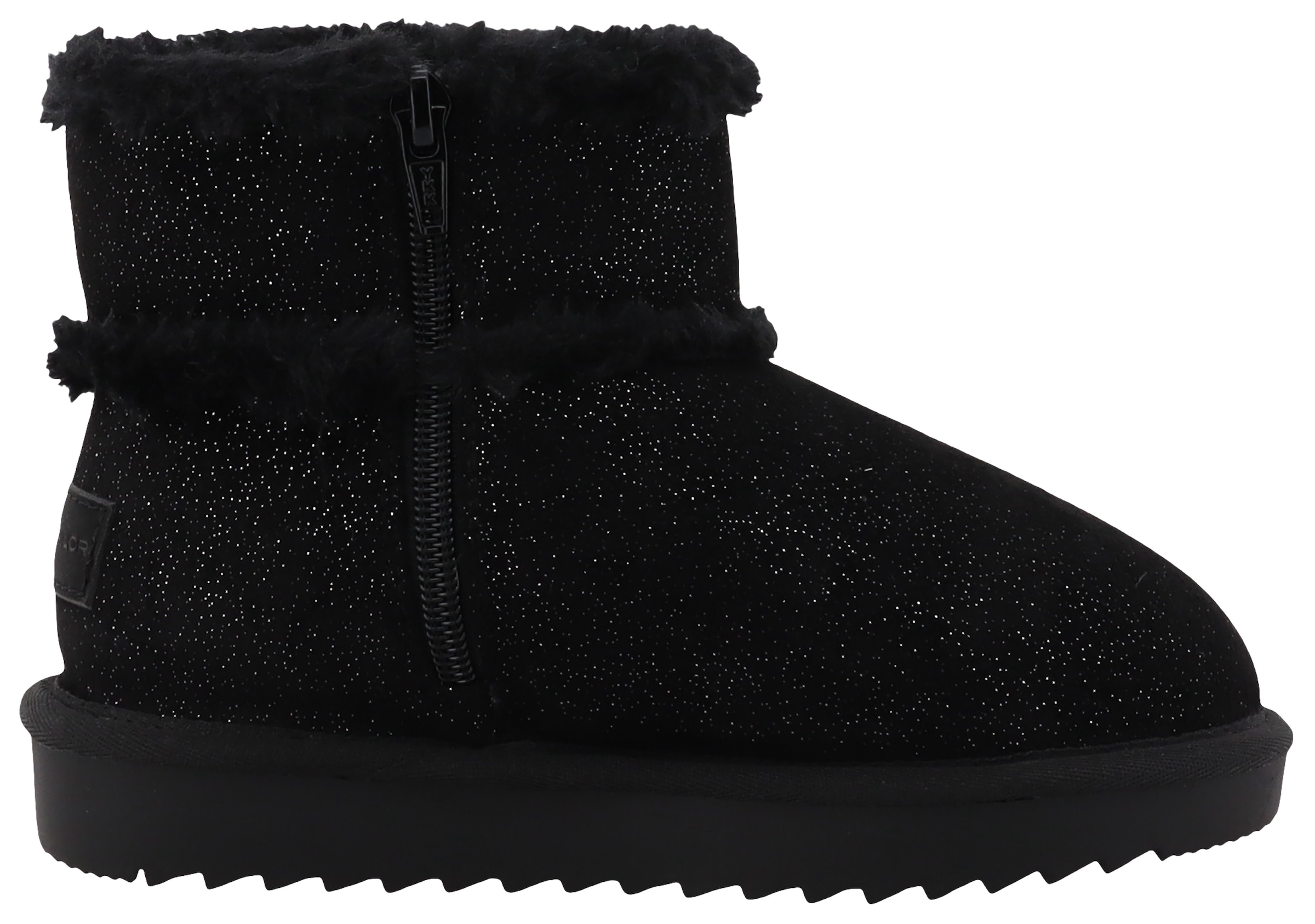 TOM TAILOR Winterboots, Plateau, Schlupfboots mit edlem Glitzerdruck