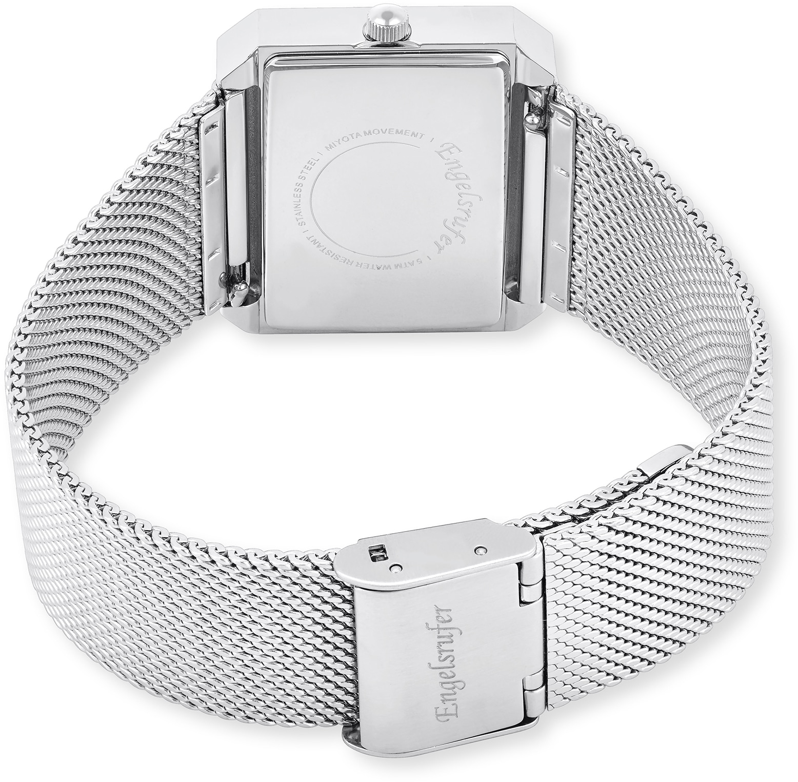 Engelsrufer Quarzuhr »Lebensblume« Armbanduhr, Damenuhr, Edelstahlarmband, analog