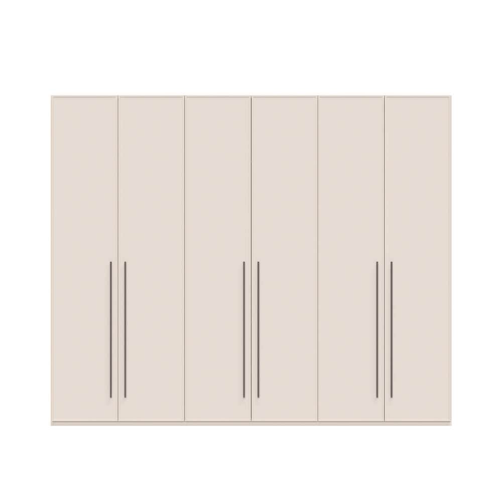 Places of Style Drehtürenschrank »Opera mit oder ohne Kranz inkl. LED-Bel.,B 227,272,317 oder 362 cm«, UV lackiert, Soft Close Funktion, Höhenverstellbare Füße