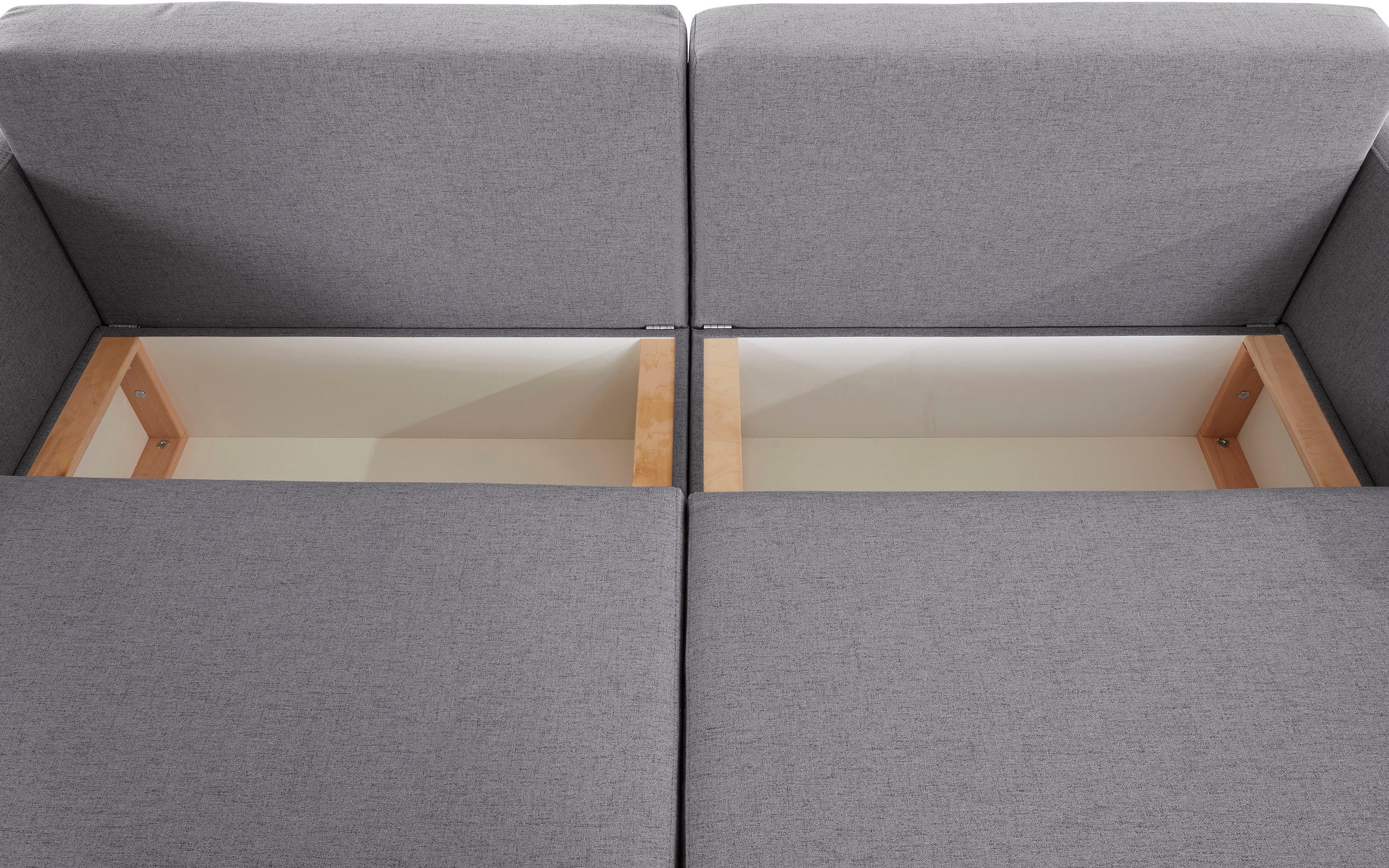 INOSIGN 2-Sitzer »Marva 2tlg.«, beide Elemente ausziehbar für Bettfunktion, mit Bettkasten