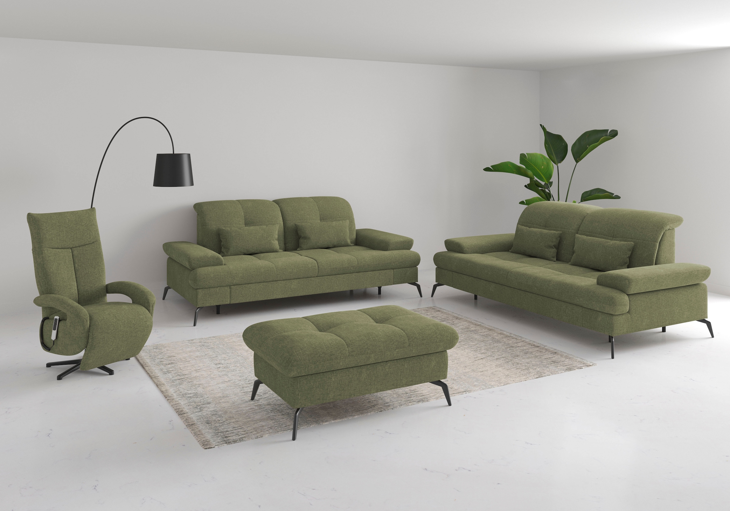 sit&more 2,5-Sitzer »Amica, inkl. Sitztiefenverstellung und Armteilverstellung«, wahlweise mit Kopfteilverstellung und Bettfunktion
