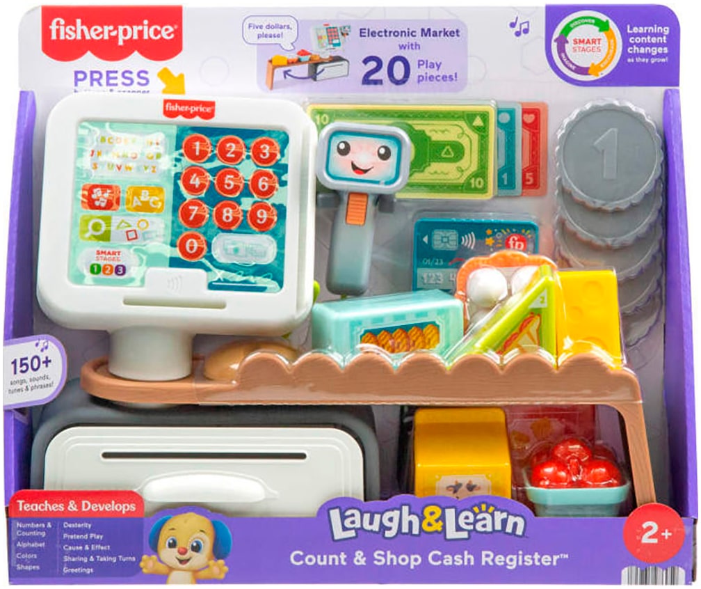 Fisher-Price® Lernspielzeug »Lernspaß Meine erste Spielkasse«, mit Sound und Liedern