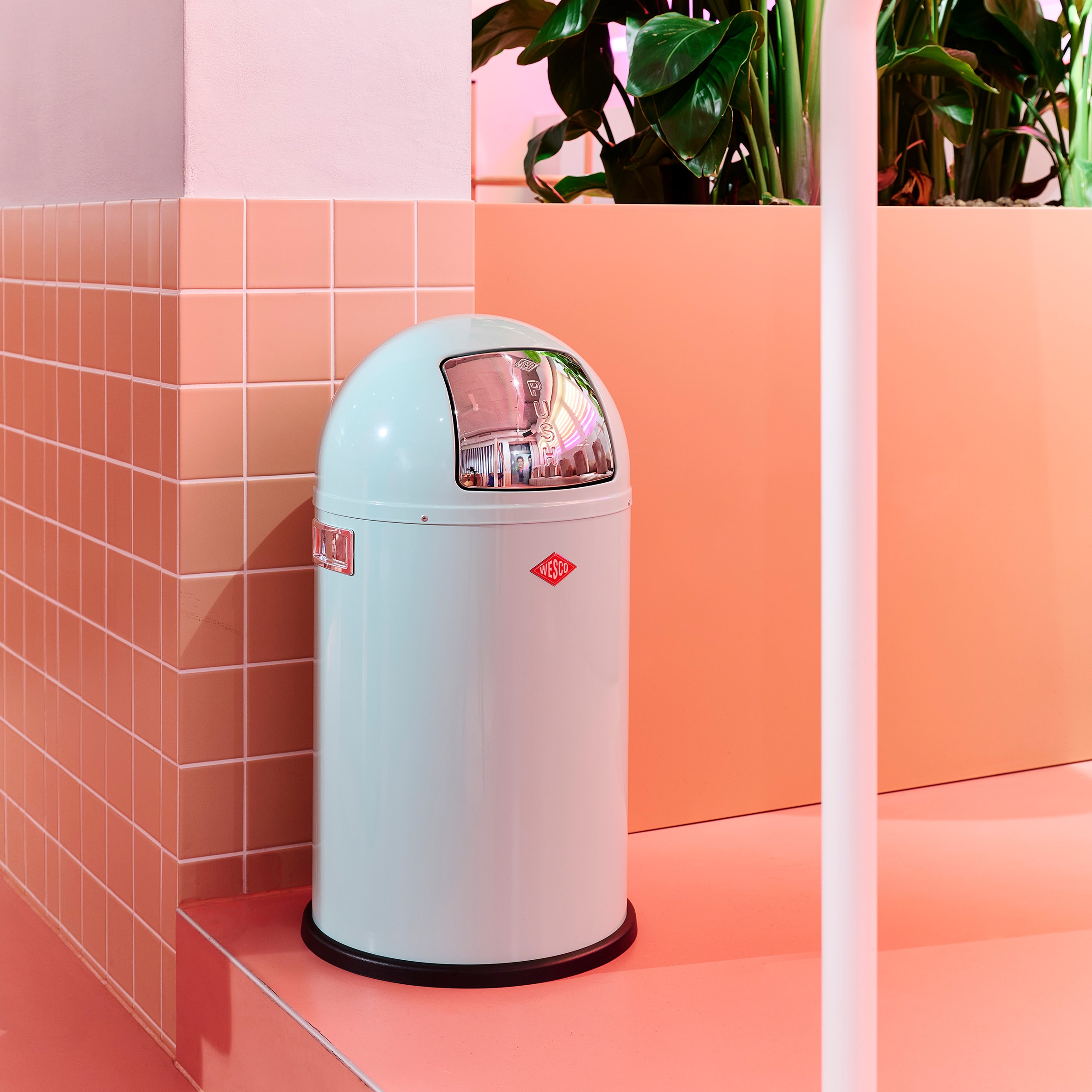 WESCO Mülleimer »Pushboy«, 1 Behälter, Abfallsammler, 50 Liter